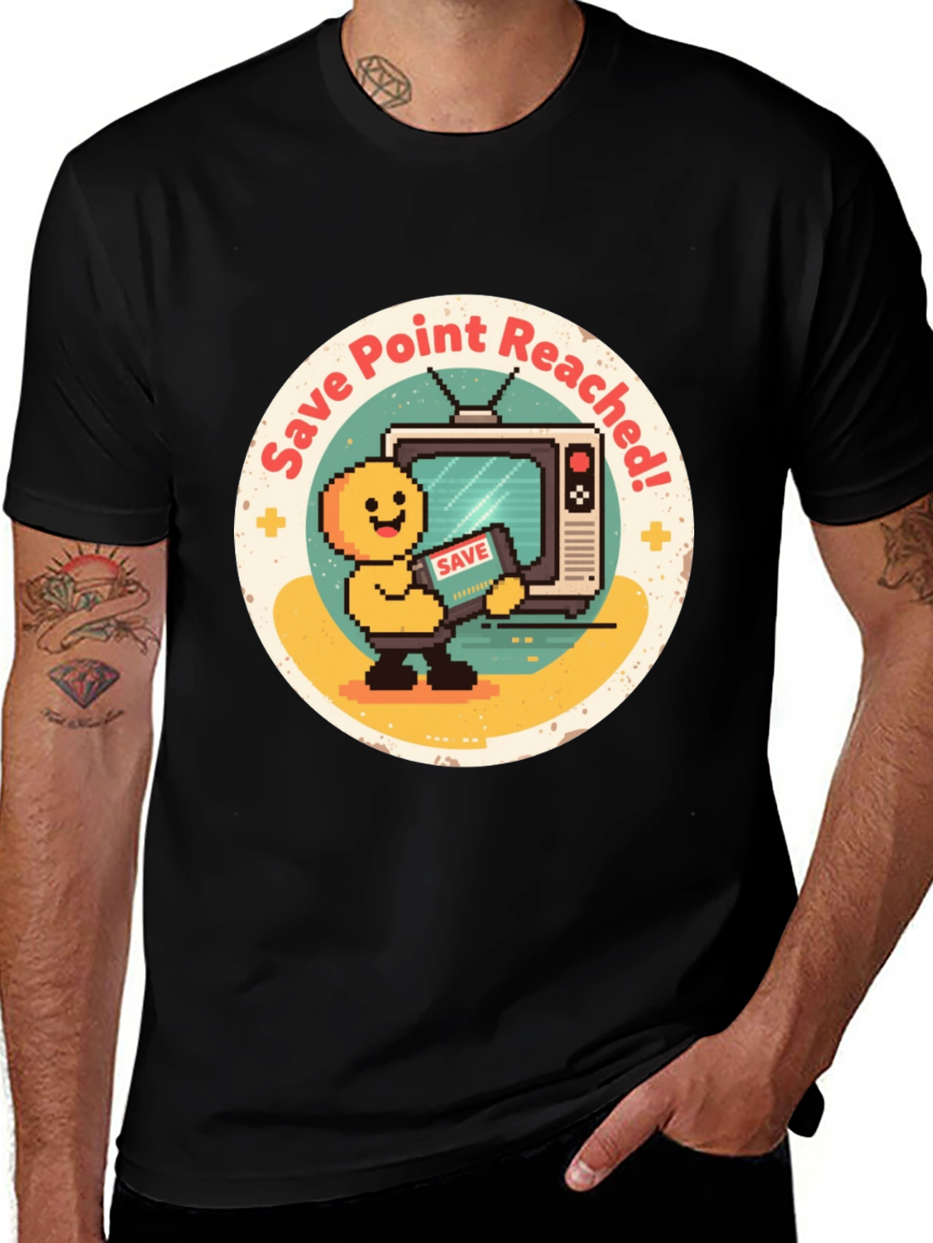 Save Point Reached Black T-Shirt