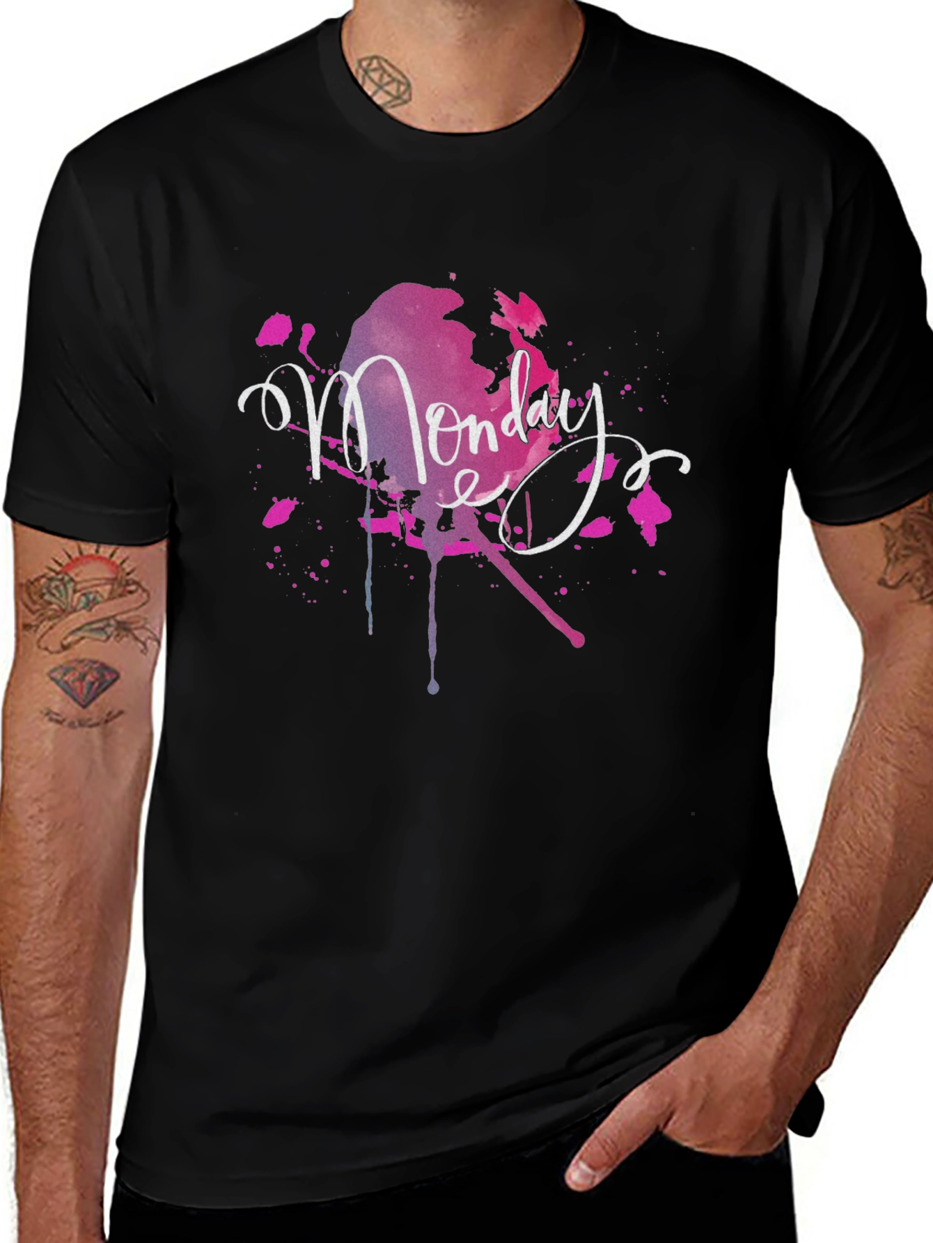 Variant 27 of Monday Splash Graphic T-Shirt - Stylish Casual Wear