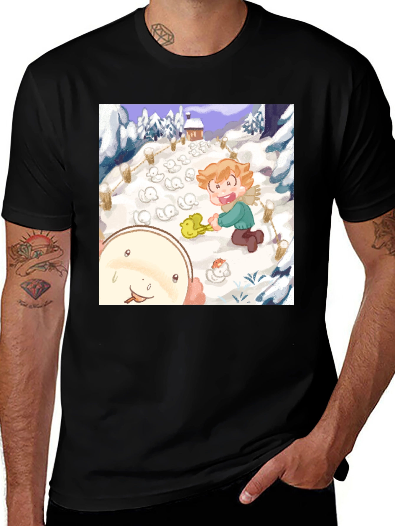 Variant 25 of Winter Ducks Graphic Tee