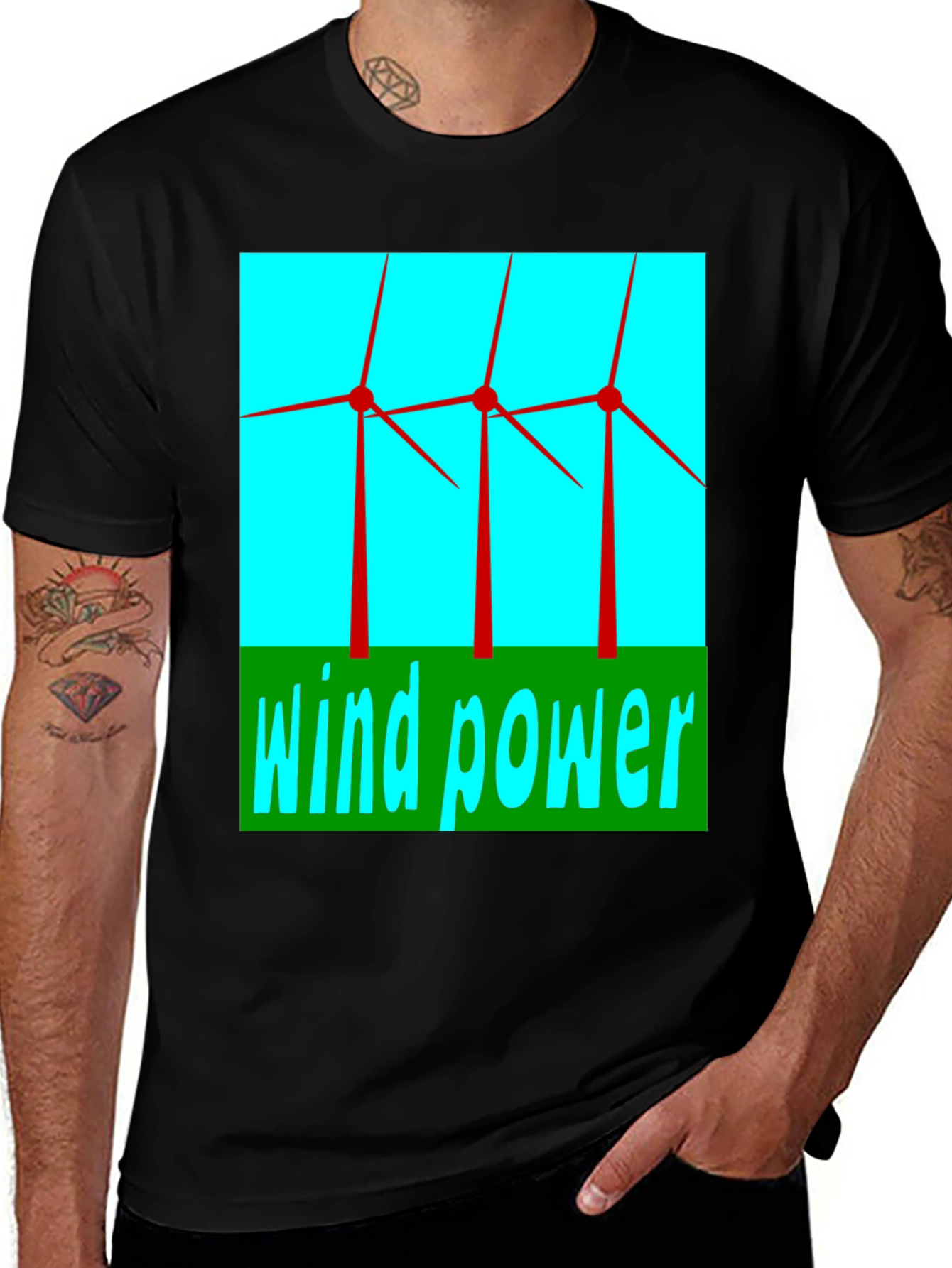 Wind Power T-Shirt - Green Energy