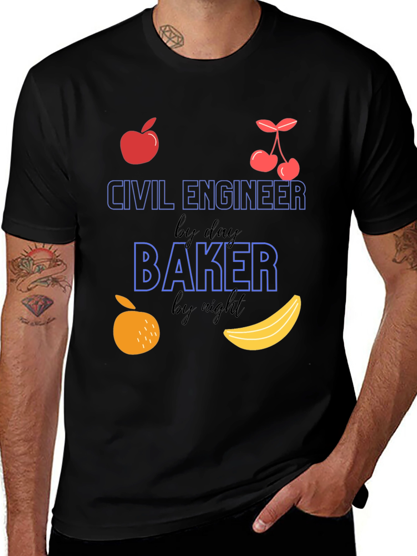 Variant 24 of Civil Engineer Baker T-Shirt