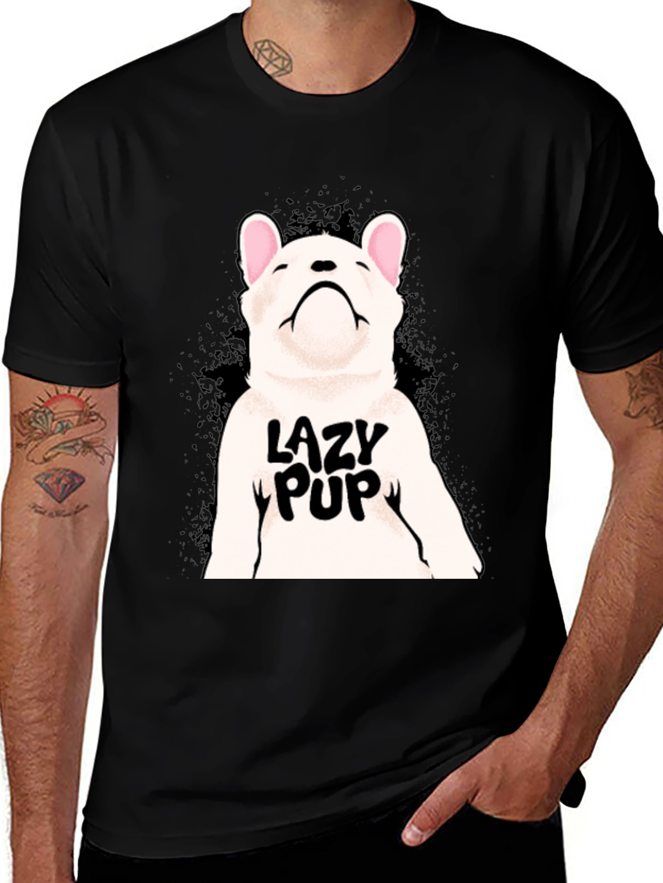 Lazy Pup T-Shirt - Cute Dog Graphic Tee