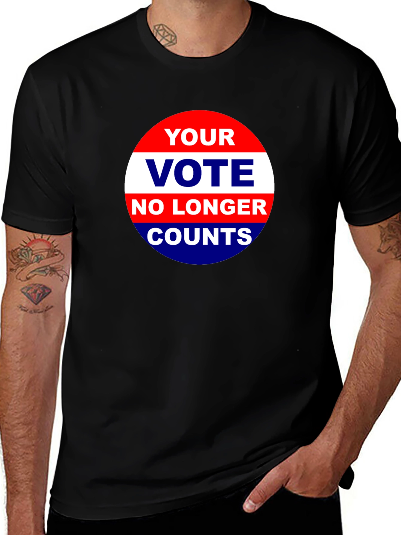 Variant 28 of Your Vote No Longer Counts Graphic T-Shirt