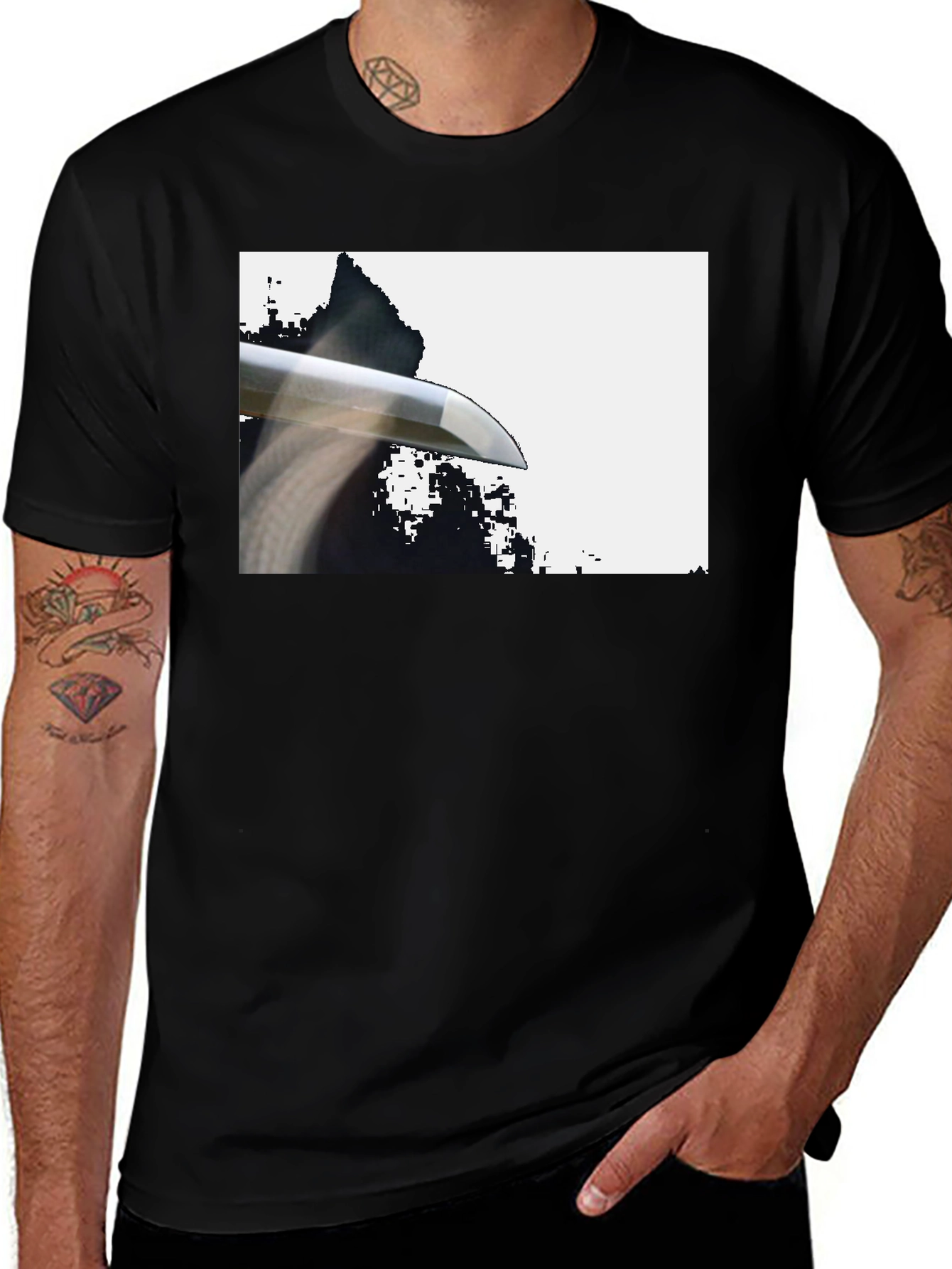 Variant 22 of Katana Tee - Samurai Sword Graphic T-Shirt