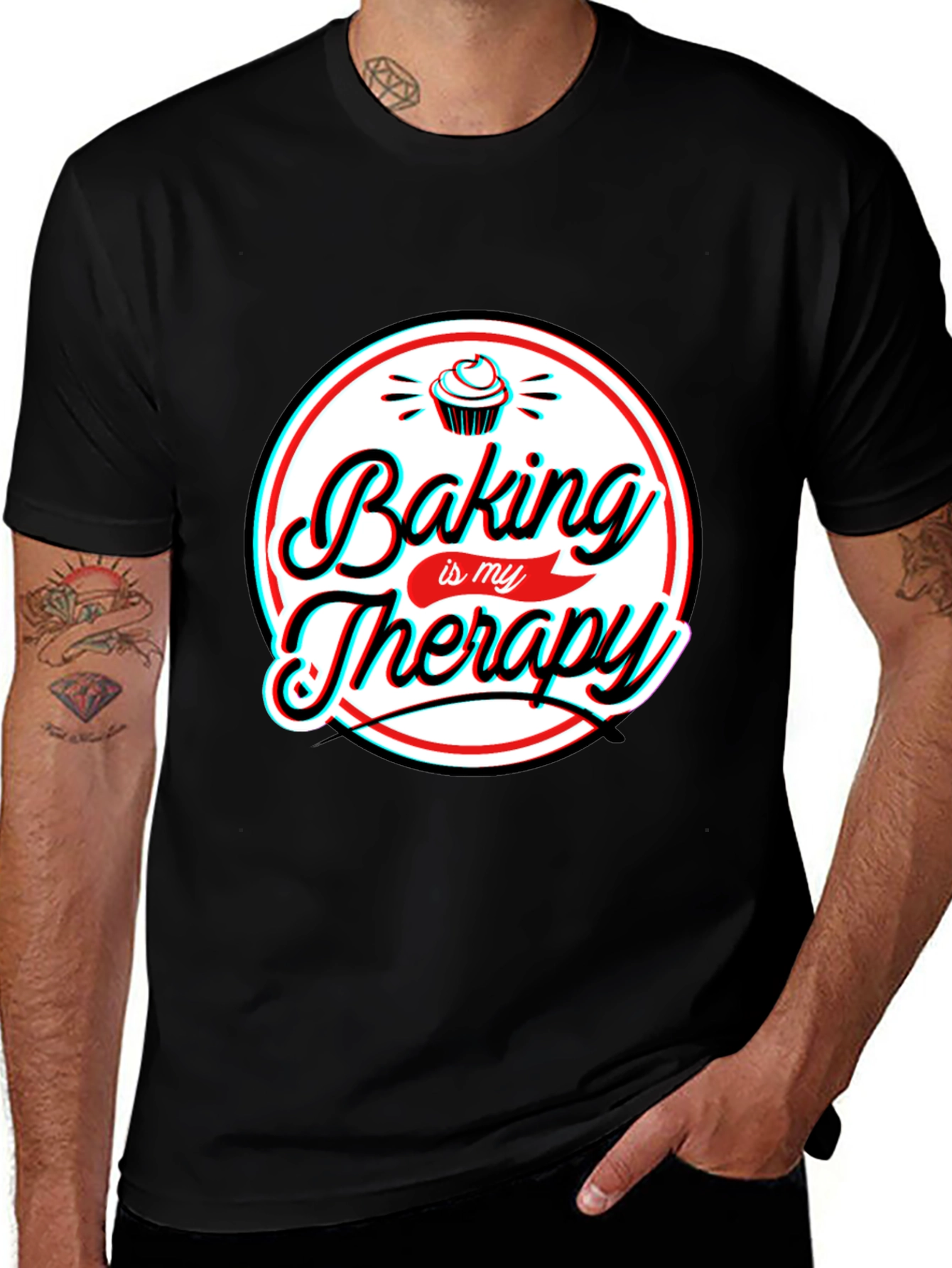 Variant 20 of Baking is My Therapy Graphic T-Shirt