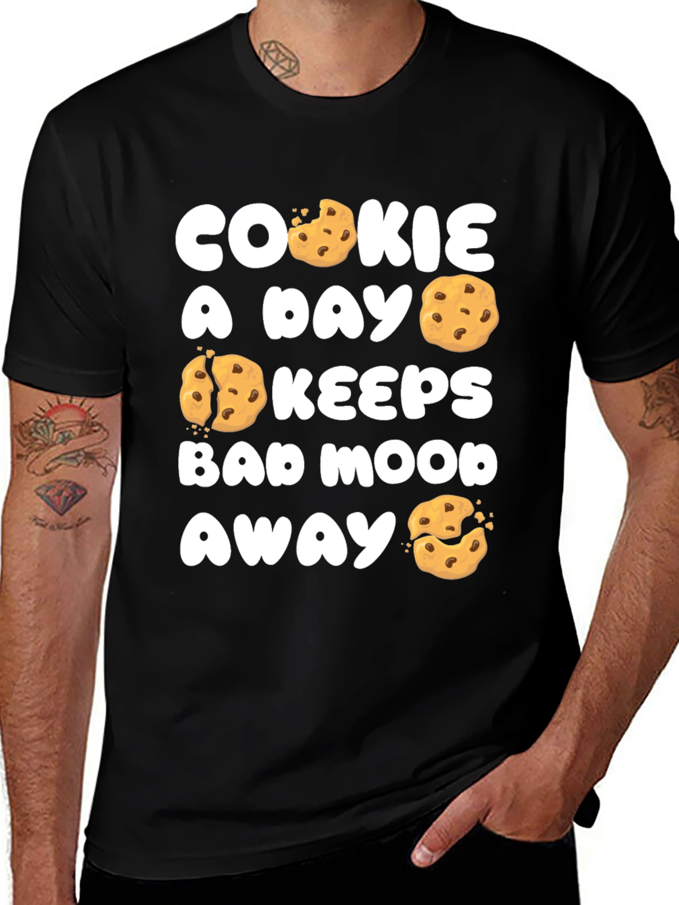 Variant 9 of Cookie A Day Graphic Tee - Fun Treat Shirt