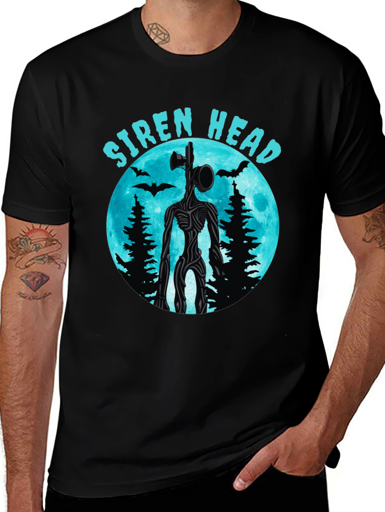 Siren Head T-Shirt - Horror Character Graphic Tee