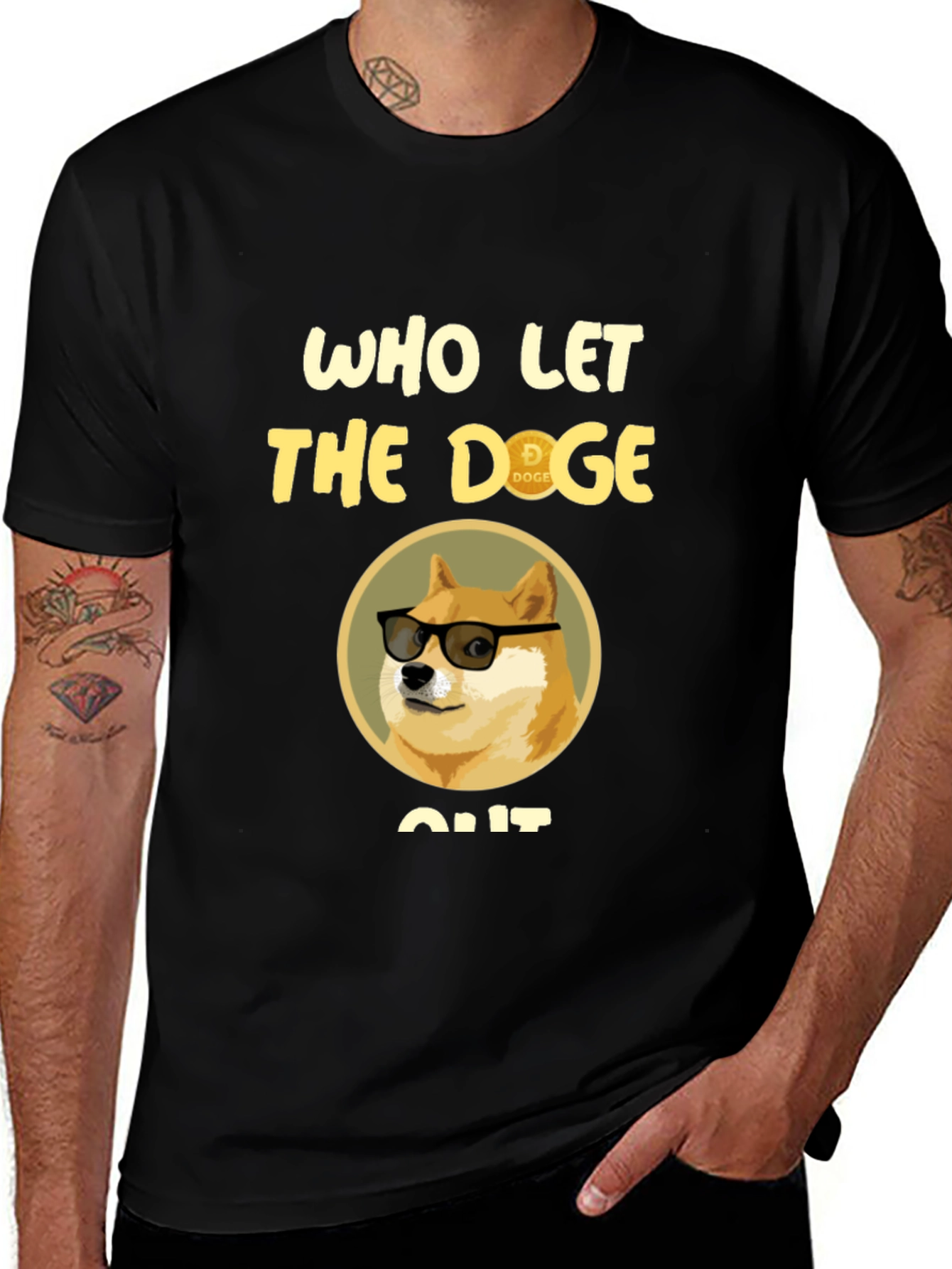 Variant 6 of Who Let the Doge Out T-Shirt