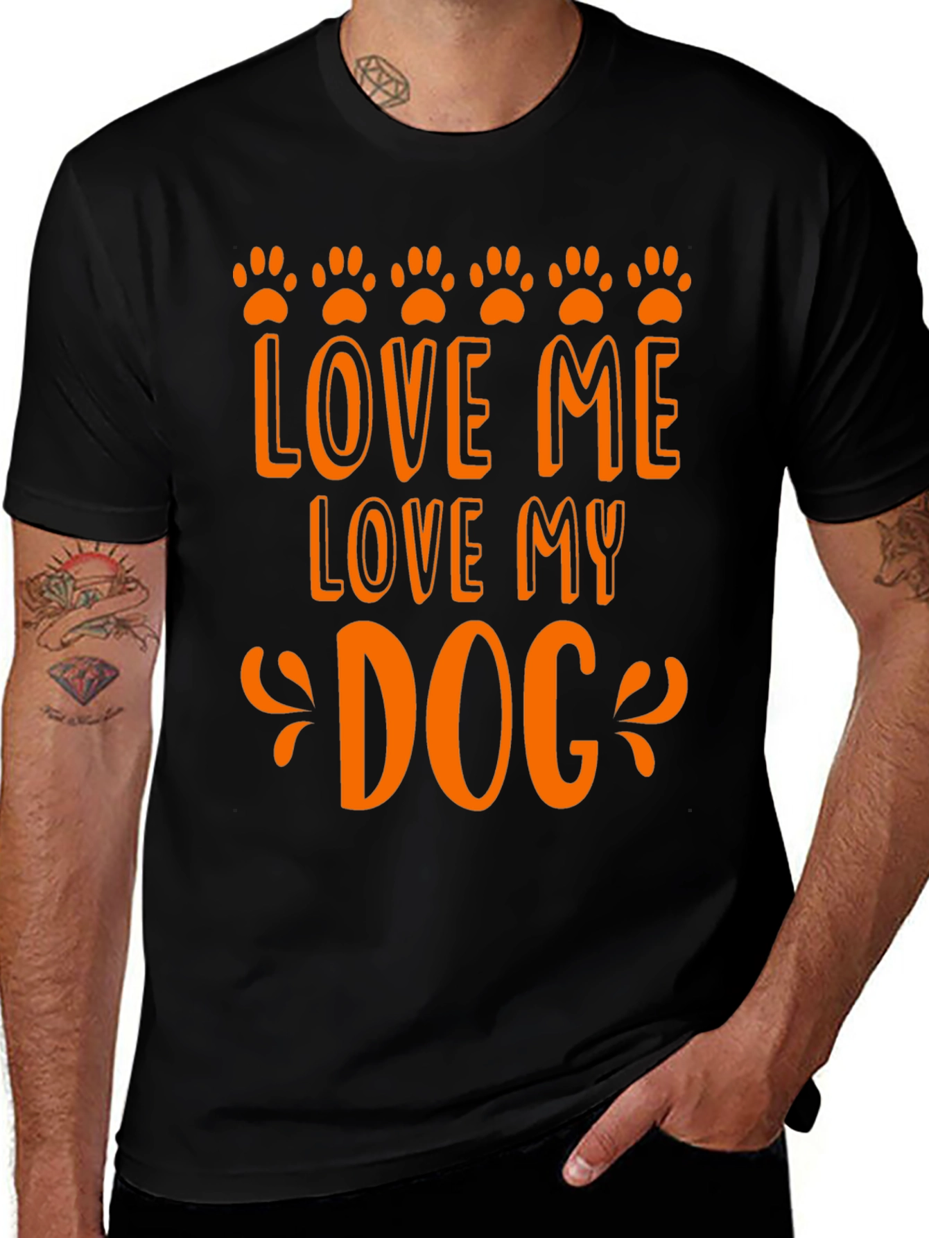 Variant 26 of Love Me Love My Dog Graphic Tee
