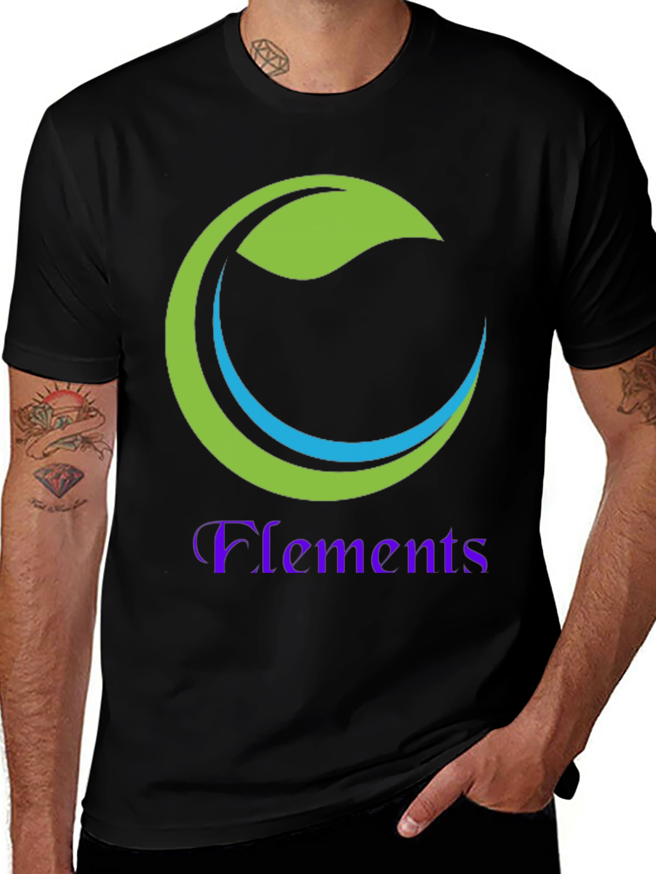 Variant 15 of Elements Graphic T-Shirt - Eco-Friendly Design