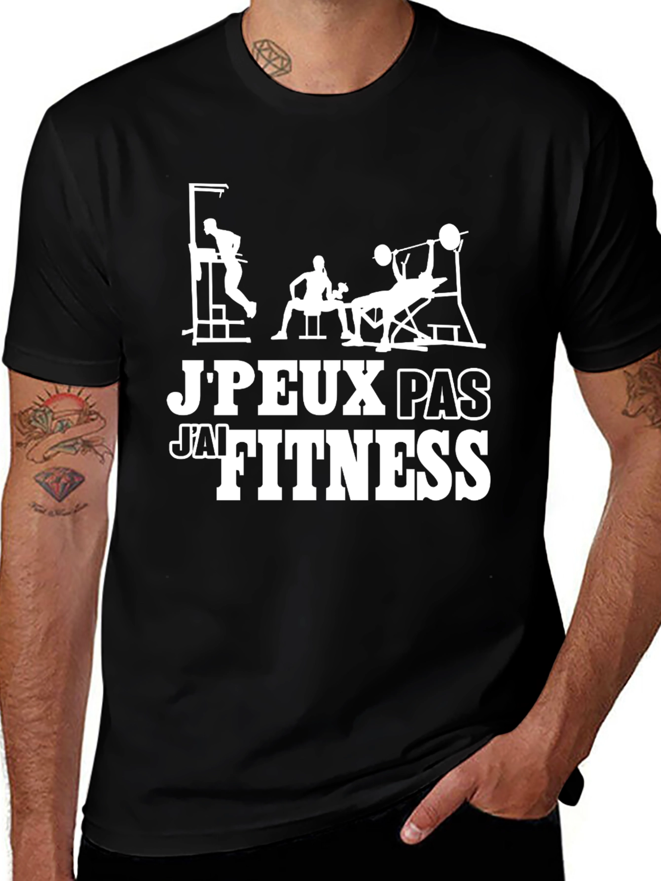 Gym Workout T-Shirt - J'Peux Pas J'ai Fitness