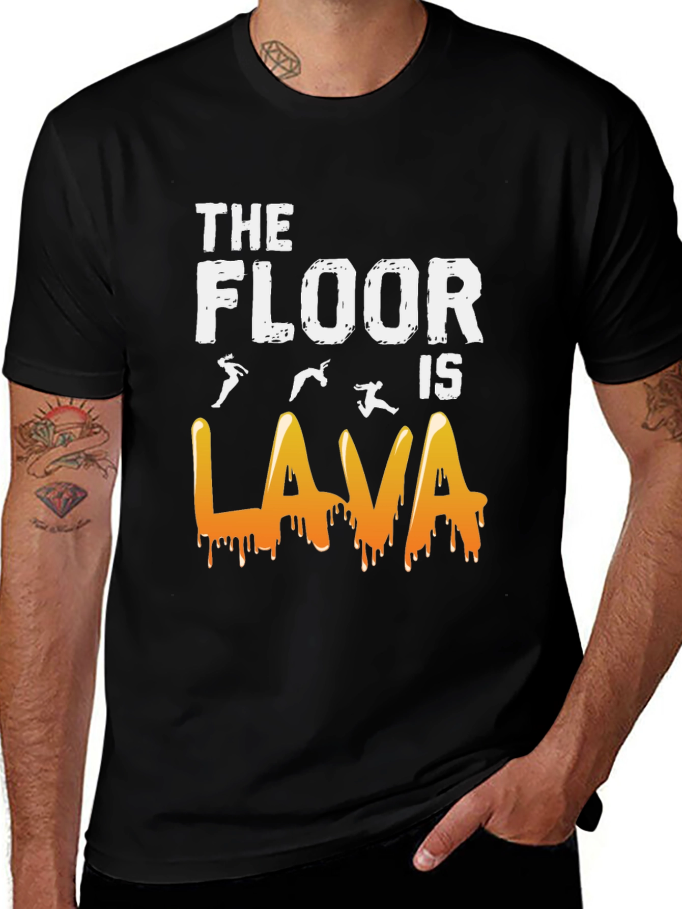 The Floor is Lava Graphic Tee - Fun Novelty T-Shirt