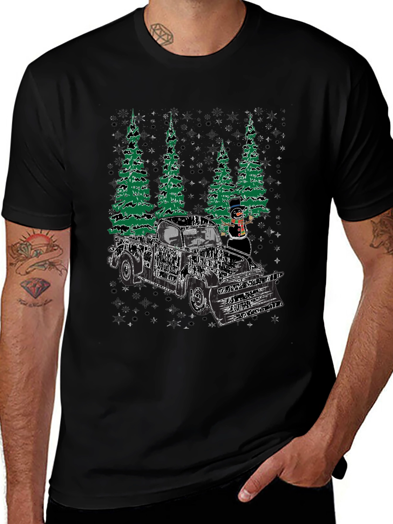 Variant 19 of Vintage Truck Christmas T-Shirt