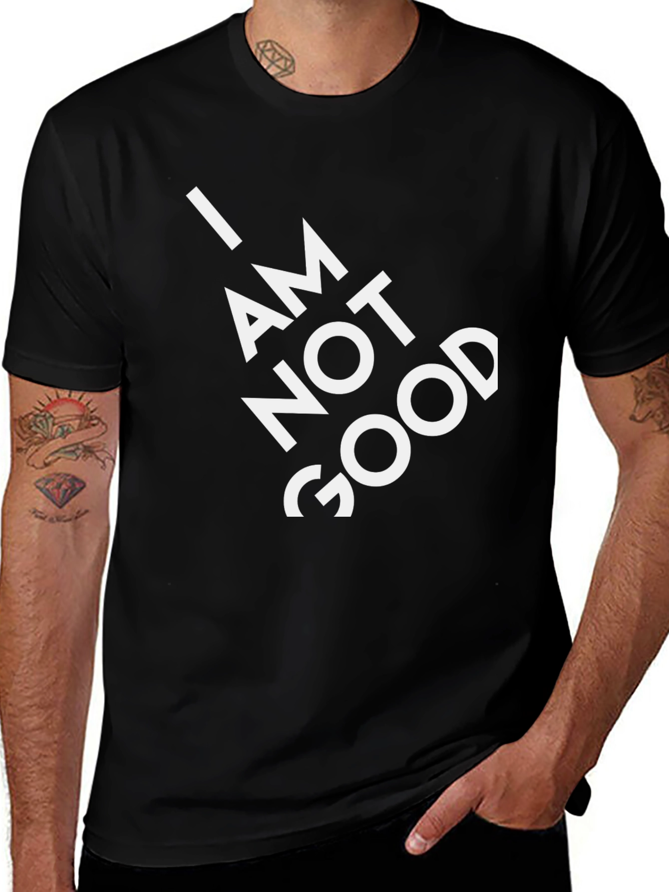 Variant 7 of I Am Not Good Graphic Tee - Bold Statement Shirt