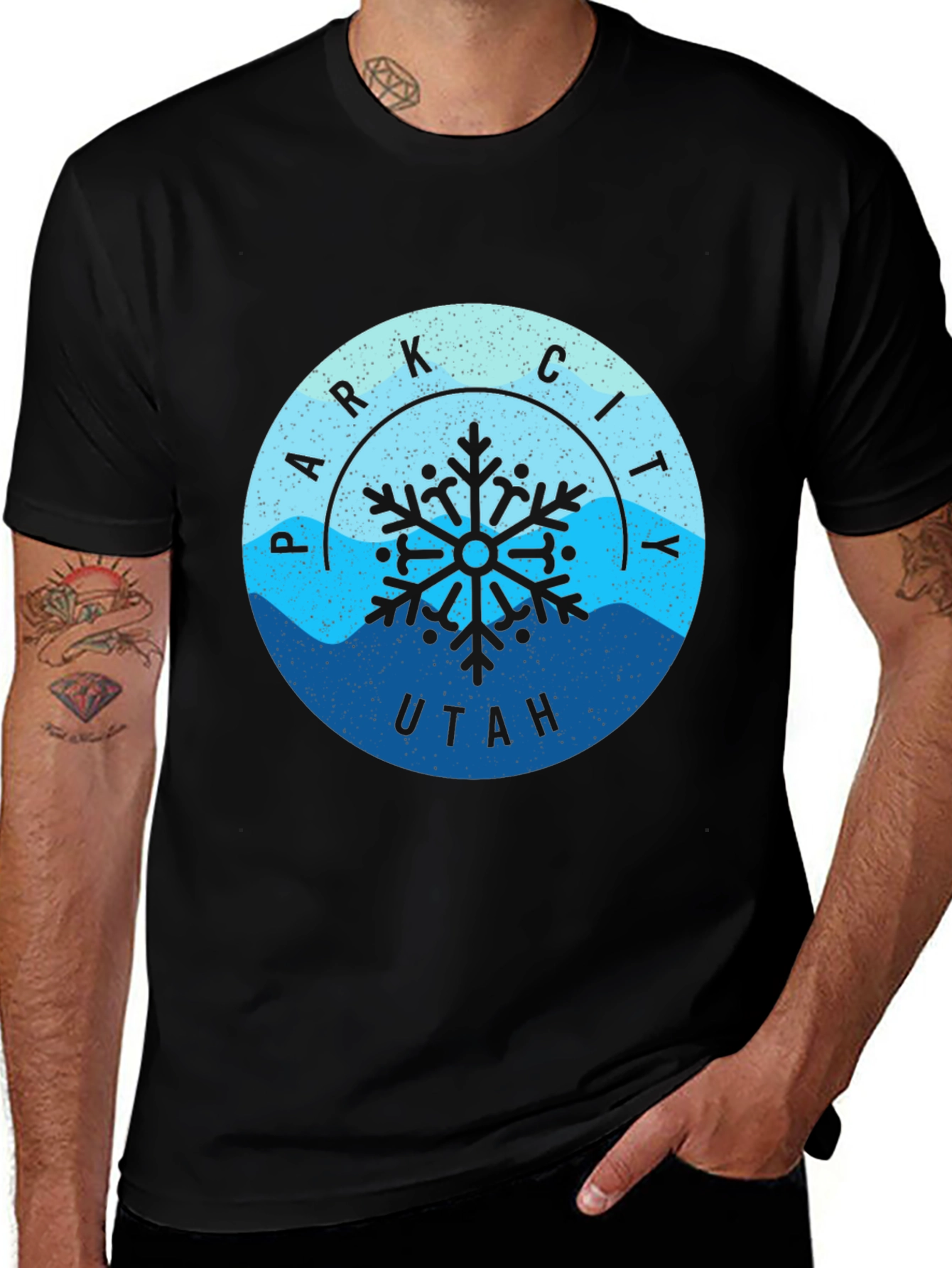 Park City Utah Snowflake Graphic Tee