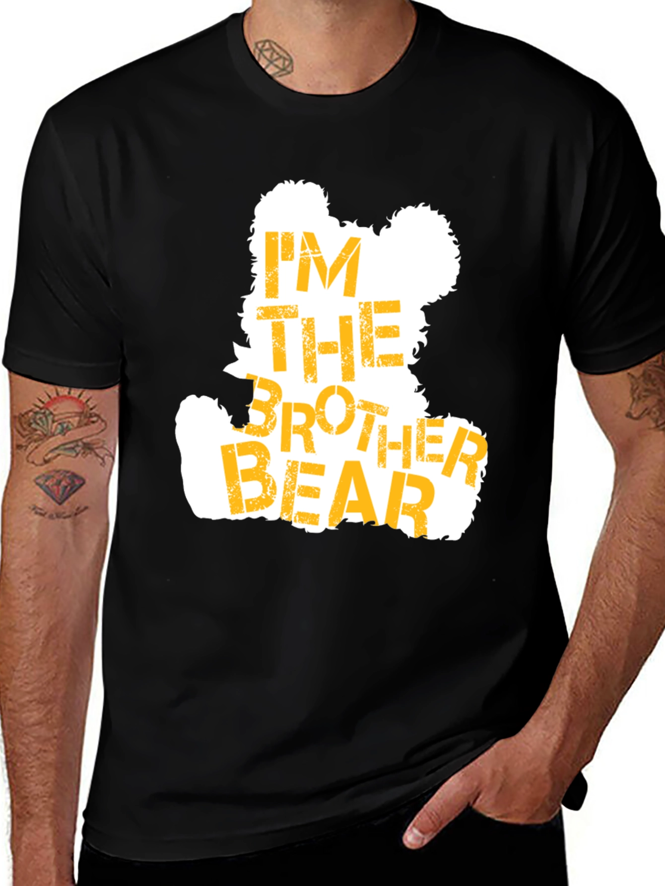 Brother Bear Graphic Tee - Black