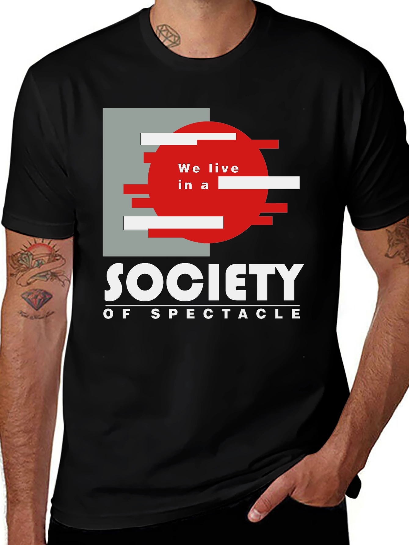 Variant 4 of Society of Spectacle Graphic T-Shirt
