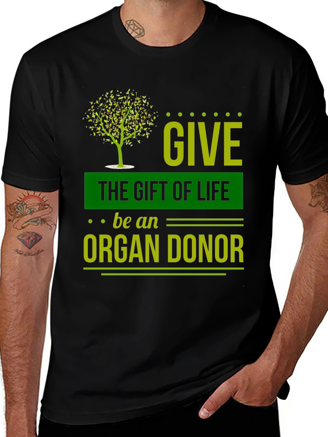 Variant 20 of Give the Gift of Life T-Shirt - Organ Donor Awareness