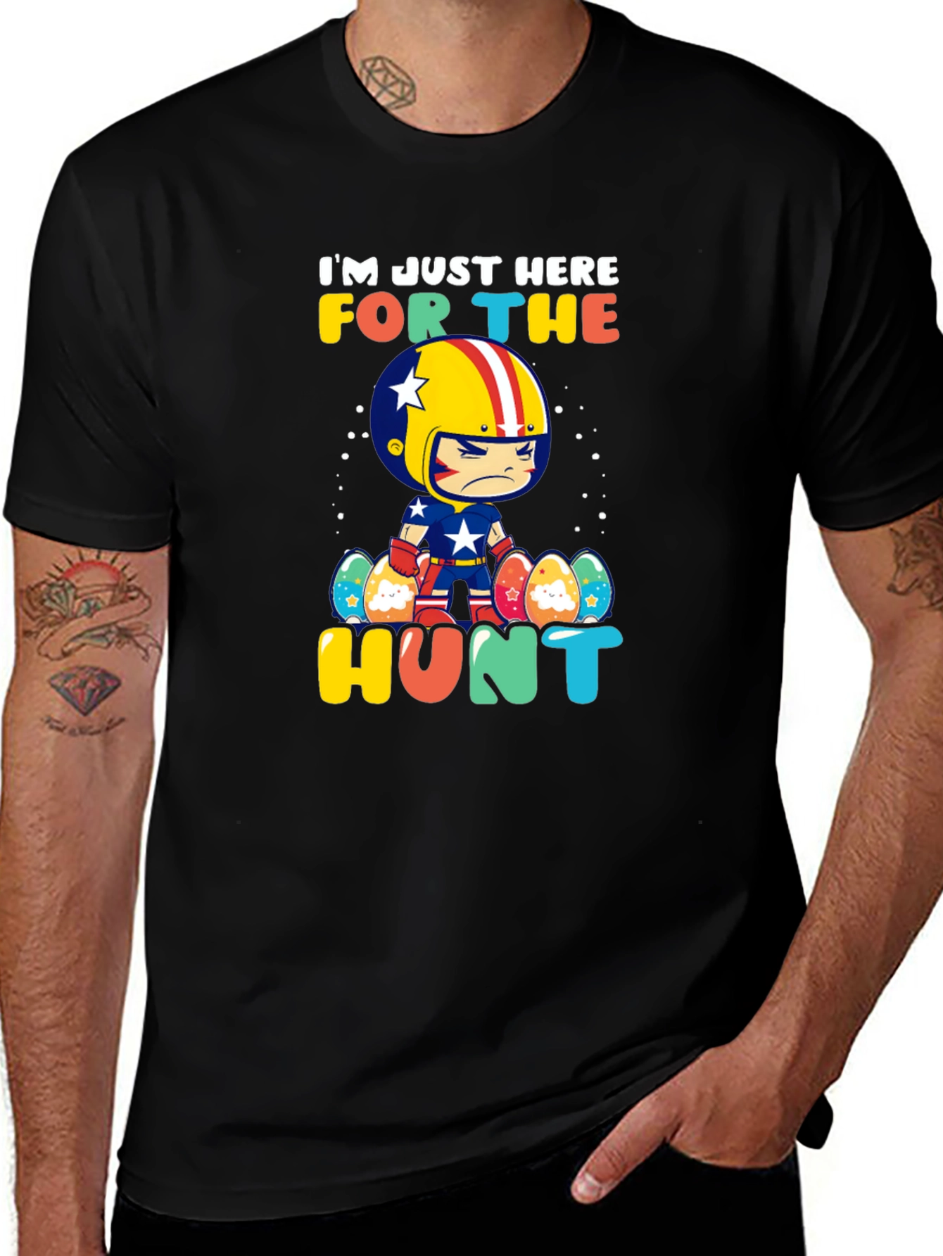 I'm Just Here For The Hunt Easter T-Shirt