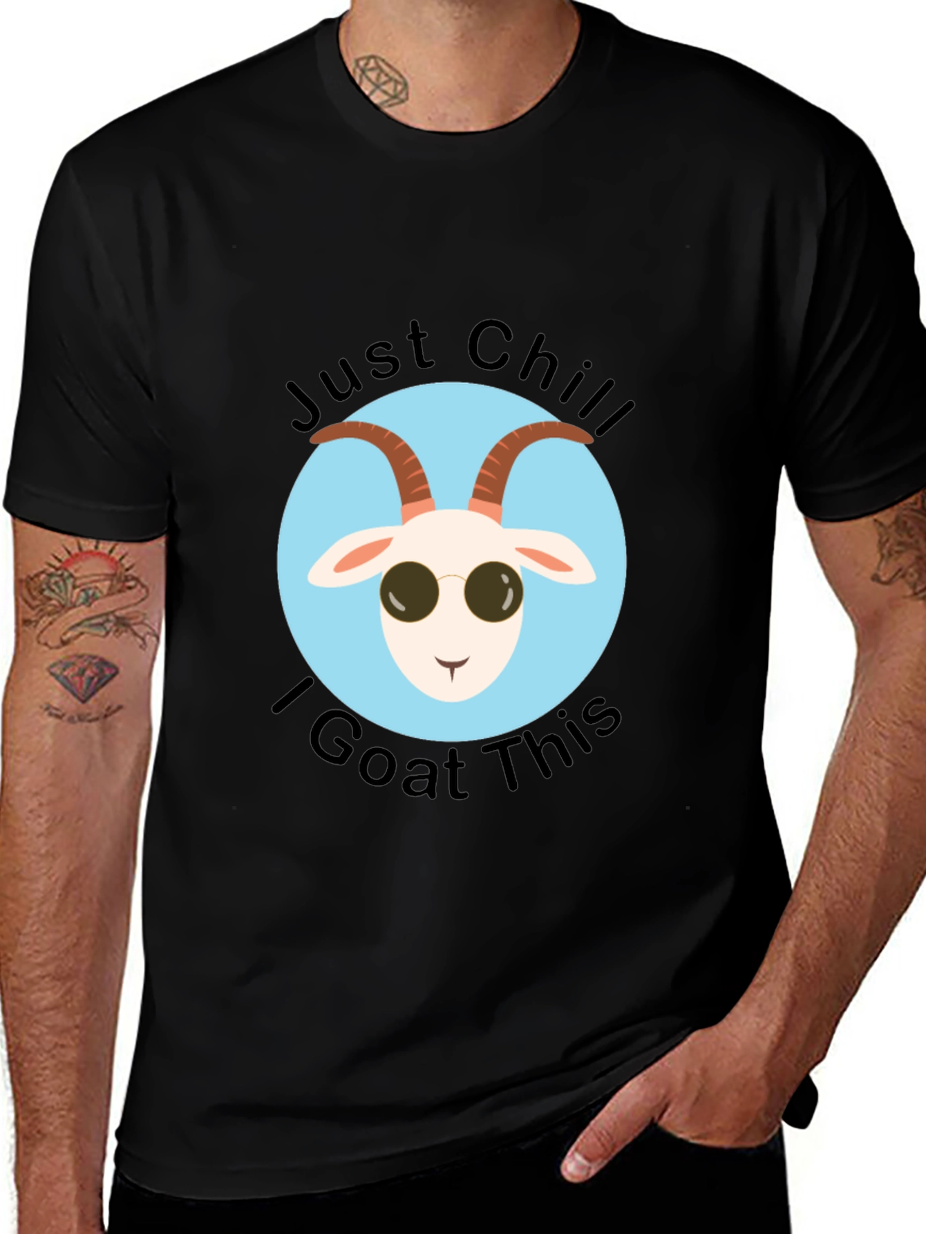 Variant 20 of Just Chill I Goat This T-Shirt