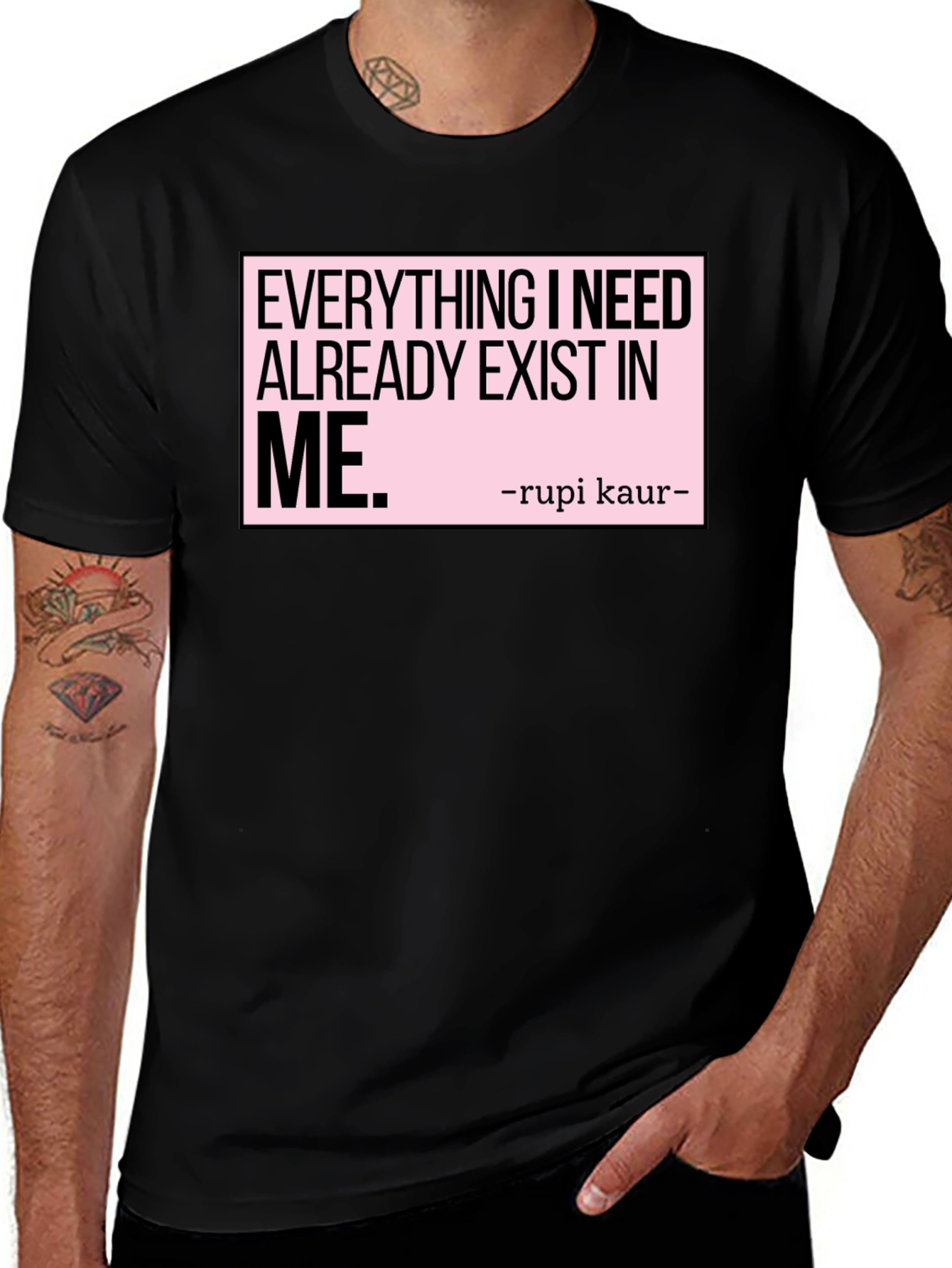 Variant 11 of Inspirational Rupi Kaur Quote T-Shirt - Exist In Me
