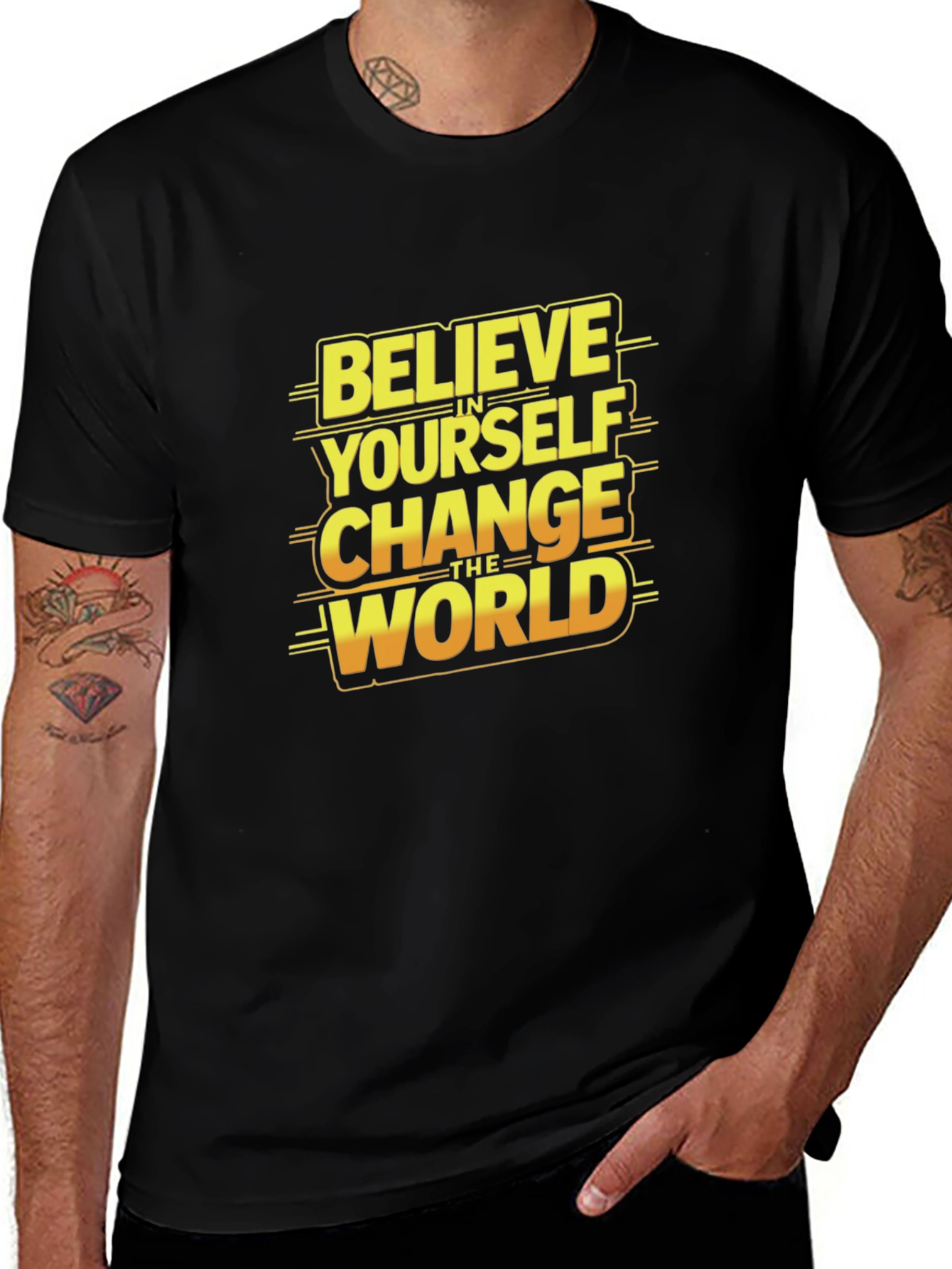 Variant 17 of Believe In Yourself Graphic T-Shirt