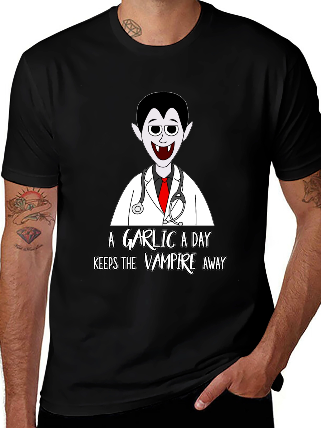 Variant 29 of Garlic Vampire Doctor T-Shirt