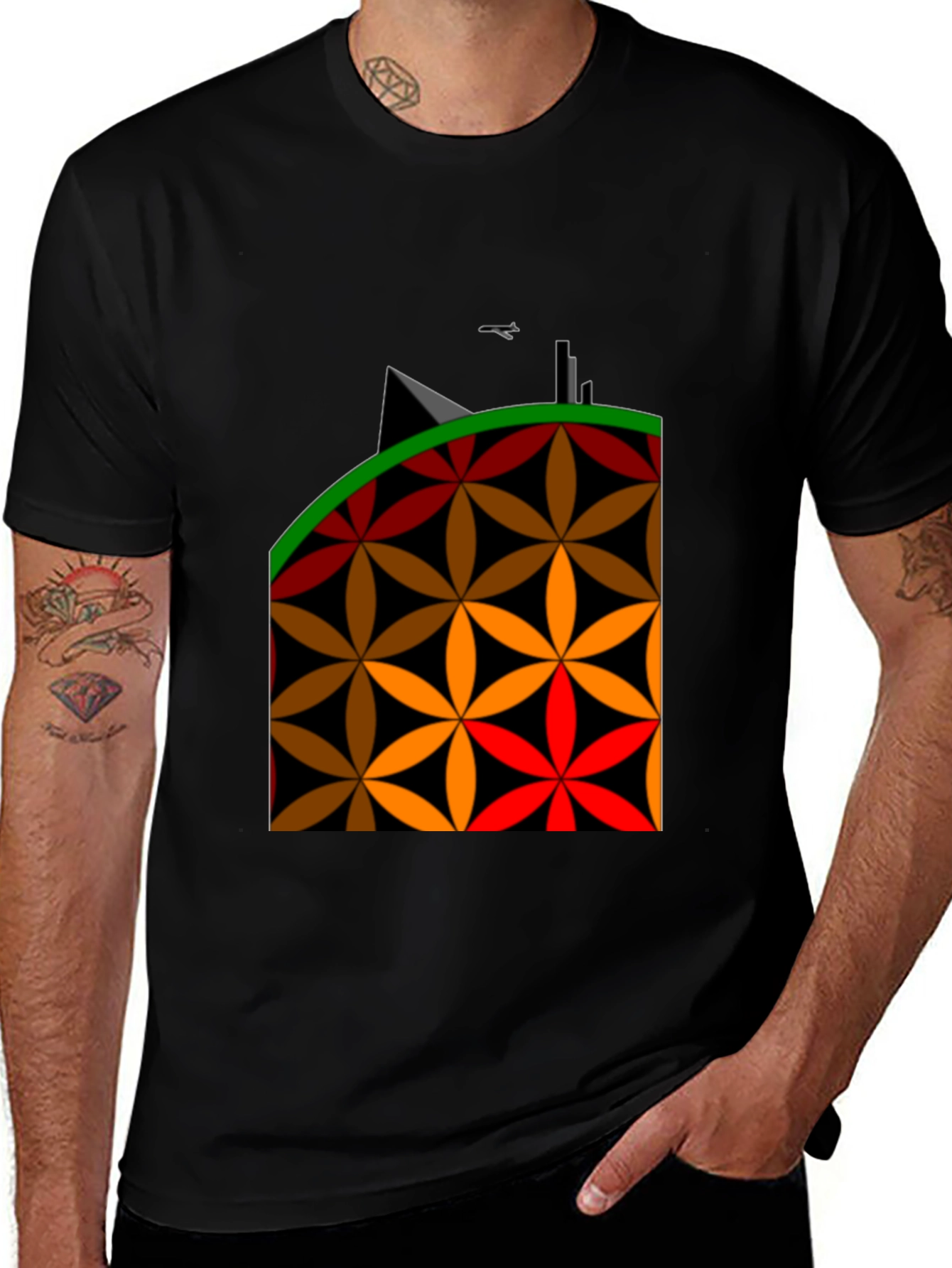 Geometric Flower Power T-Shirt