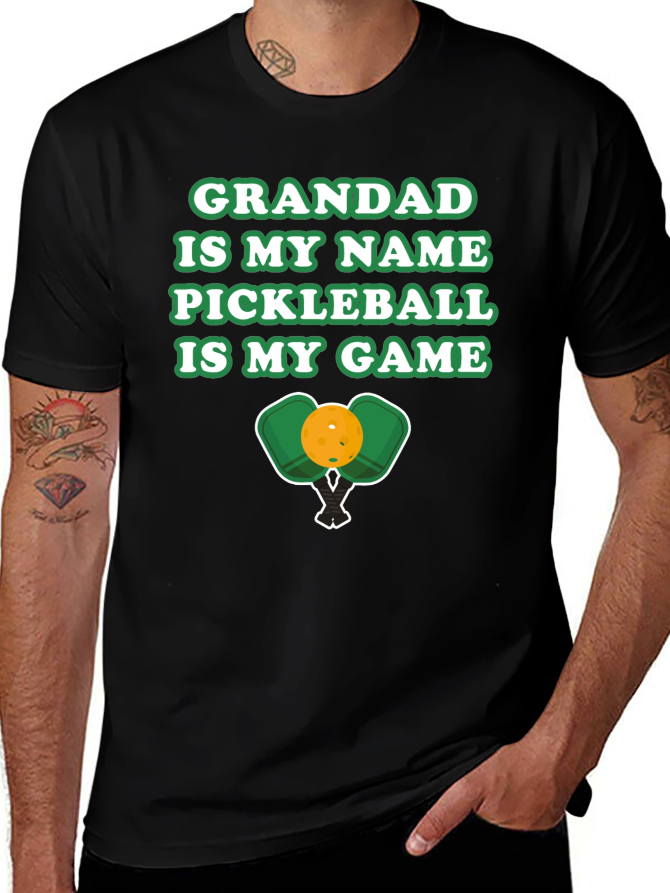 Variant 3 of Grandad Pickleball T-Shirt
