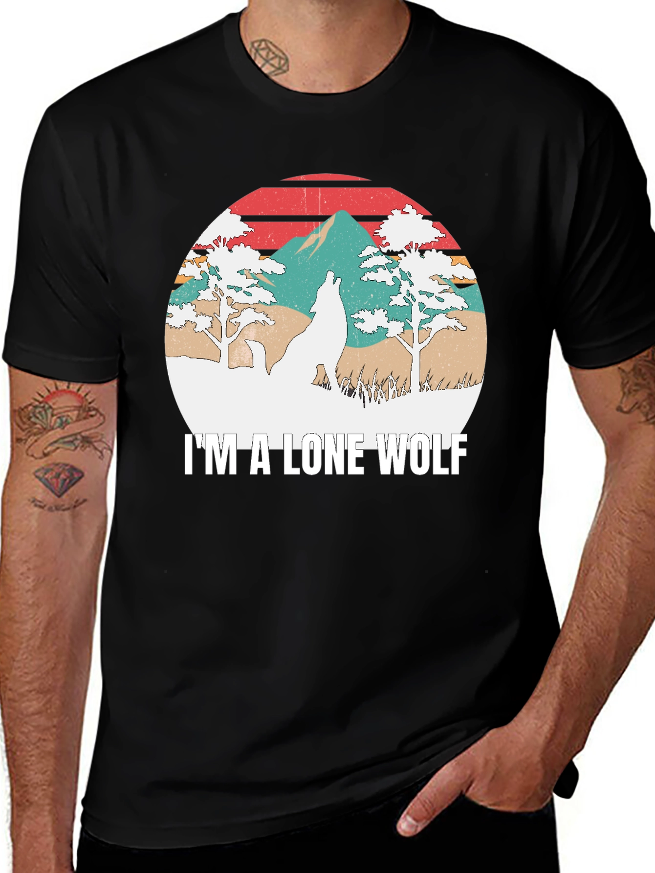 Variant 8 of I'm A Lone Wolf Graphic T-Shirt