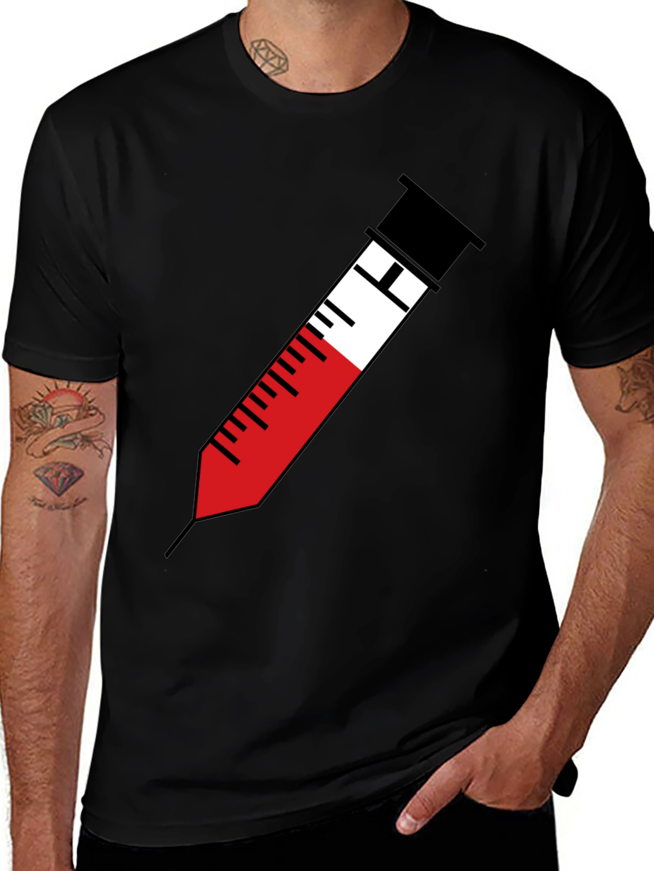 Variant 25 of Syringe Graphic Tee - Bold Medical Humor T-Shirt