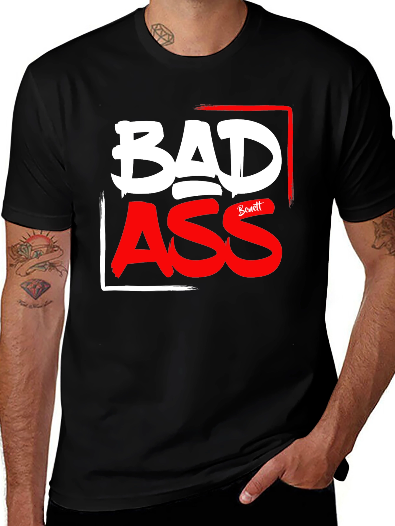 Variant 14 of Bad Ass Graphic Print Tee