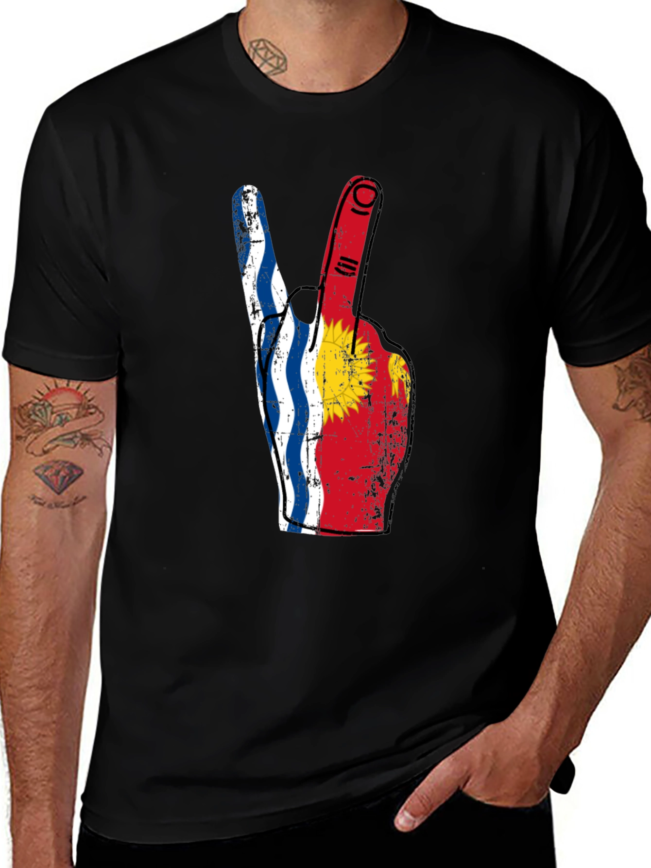 Kiribati Flag Foam Finger T-Shirt