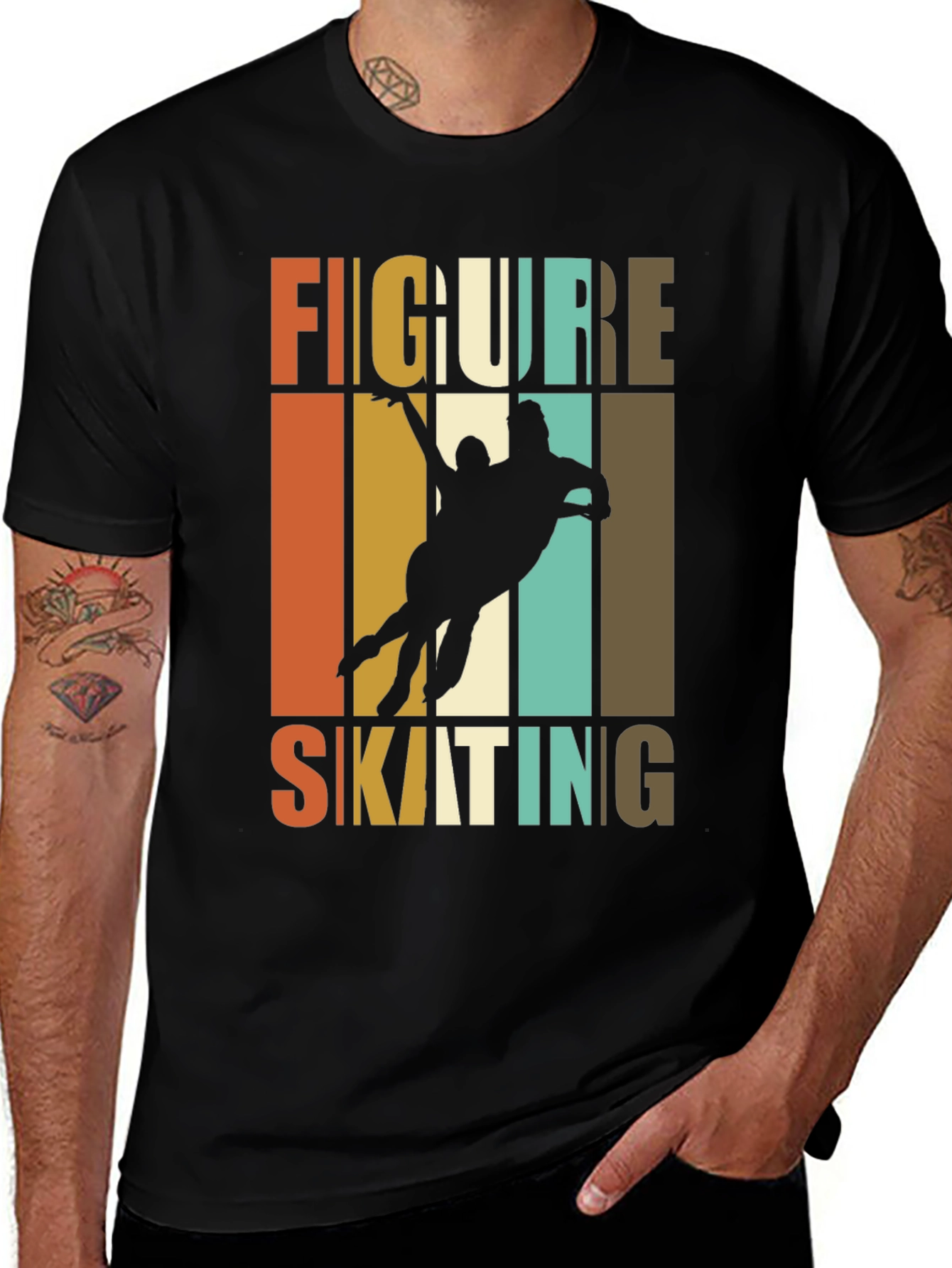 Retro Figure Skating T-Shirt | Ice Skating Graphic Tee