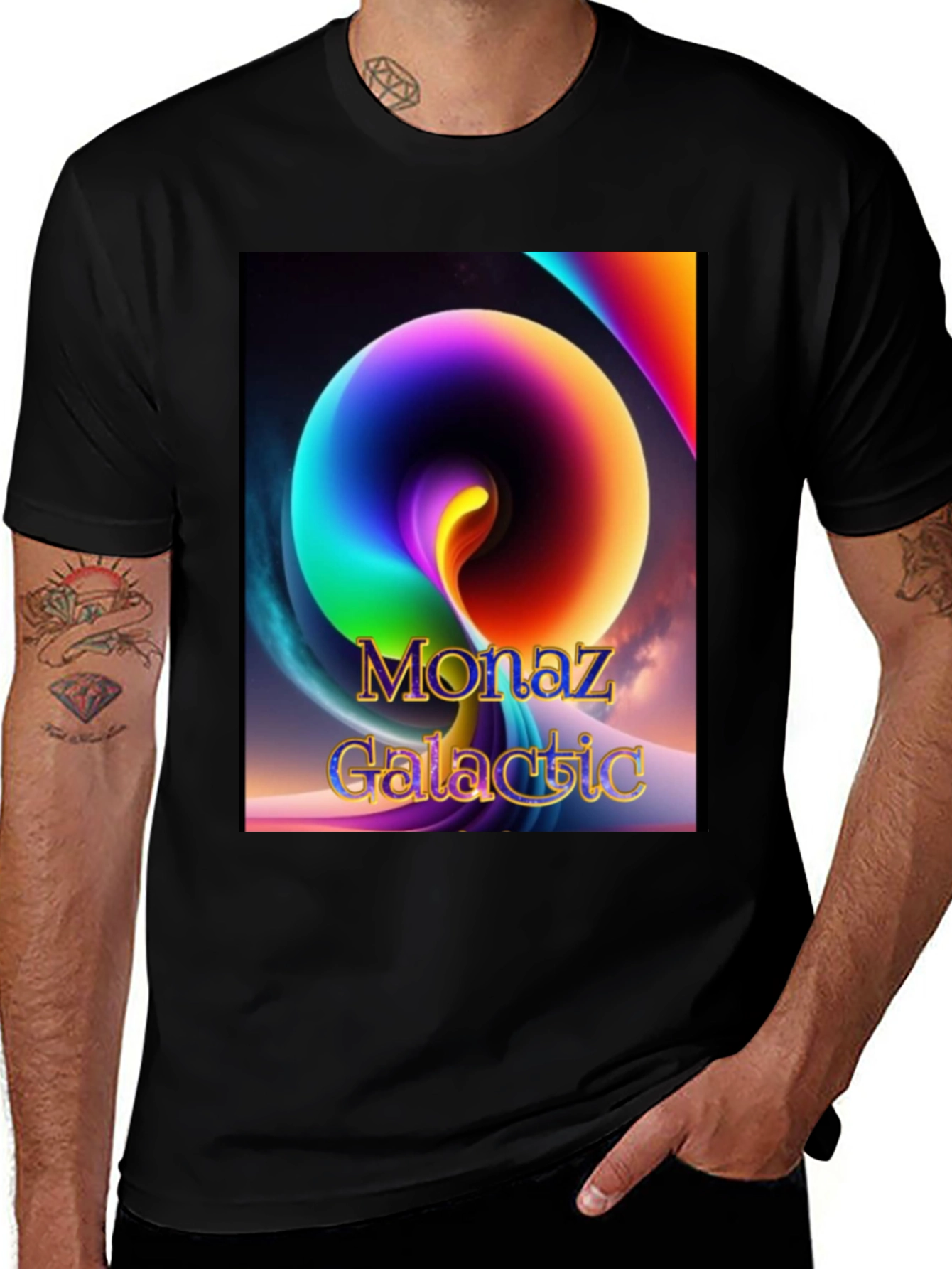 Variant 25 of Monaz Galactic T-Shirt - Vibrant Graphic Tee