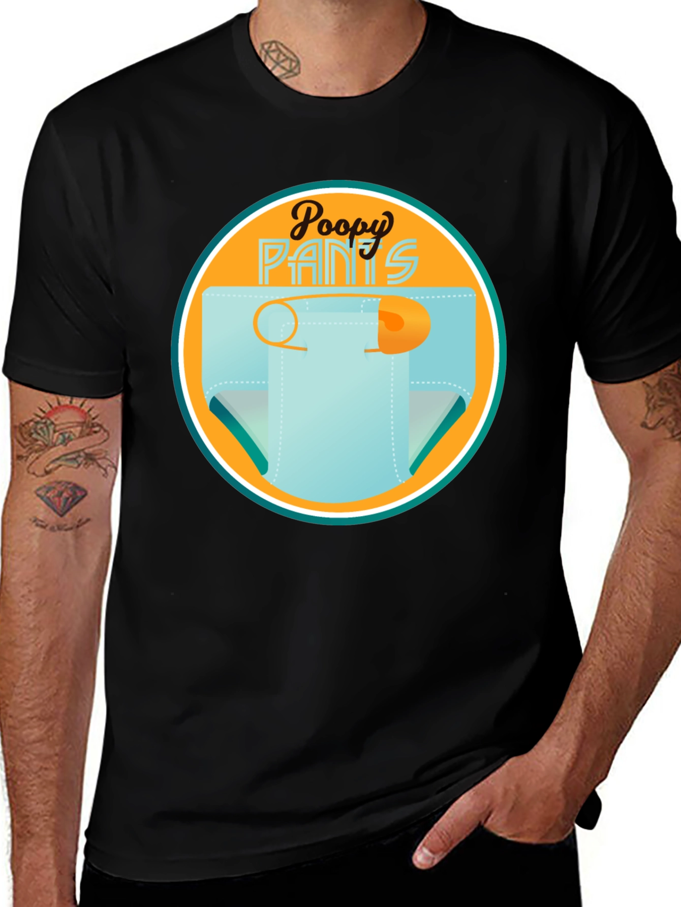 Variant 16 of Poopy Pants Graphic T-Shirt - Unisex 