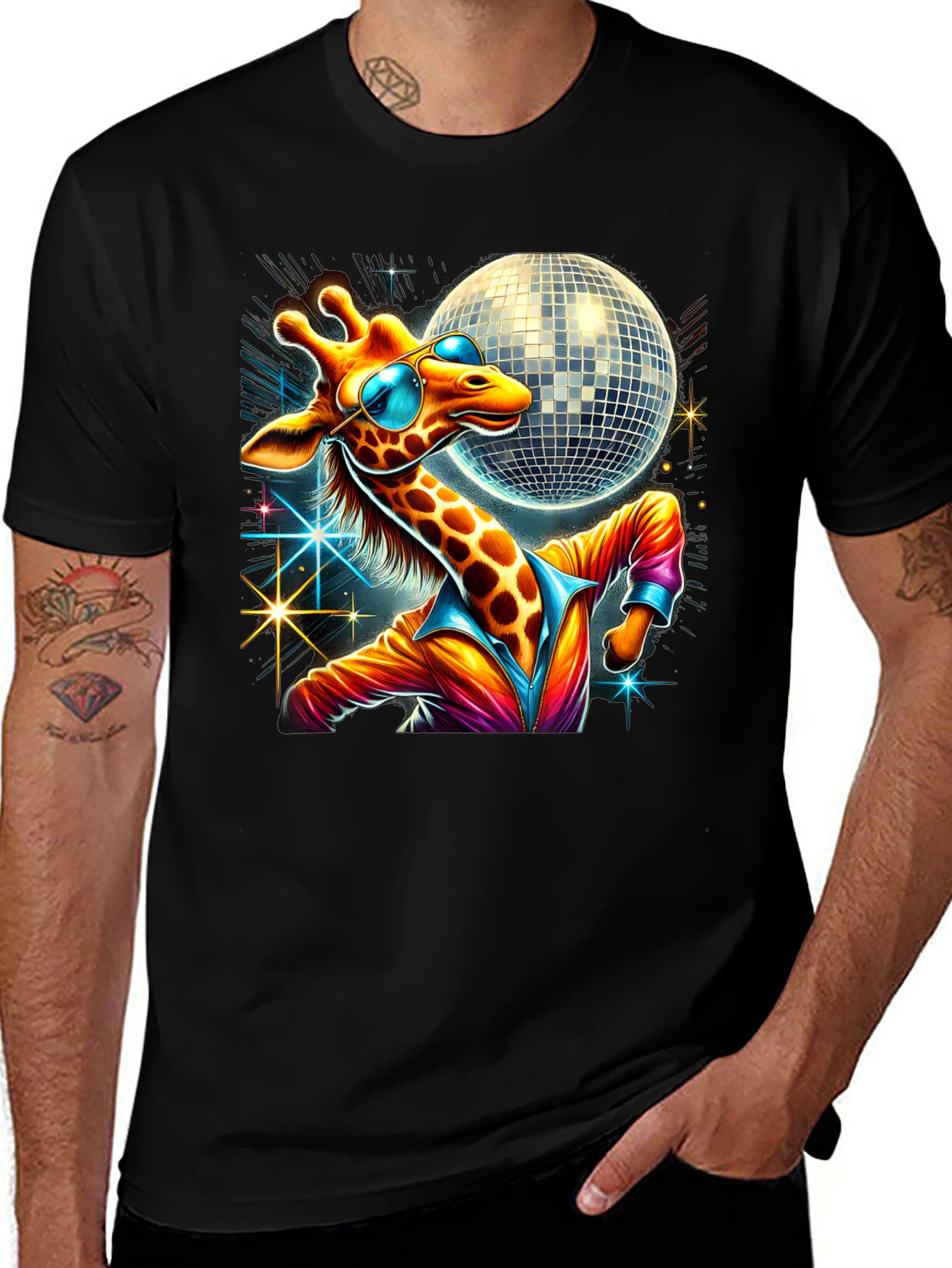 Variant 20 of Disco Giraffe T-Shirt