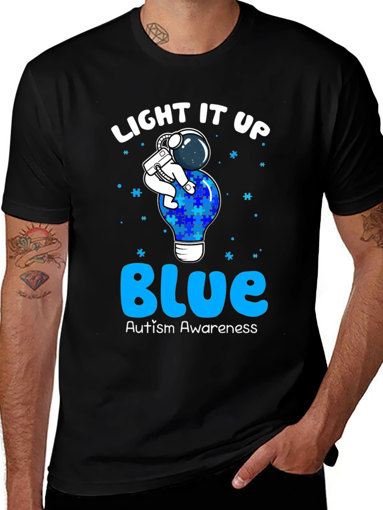 Autism Awareness Light It Up Blue T-Shirt