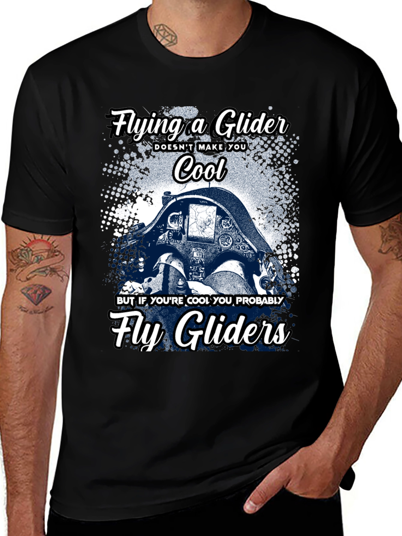 Flying a Glider Graphic T-Shirt