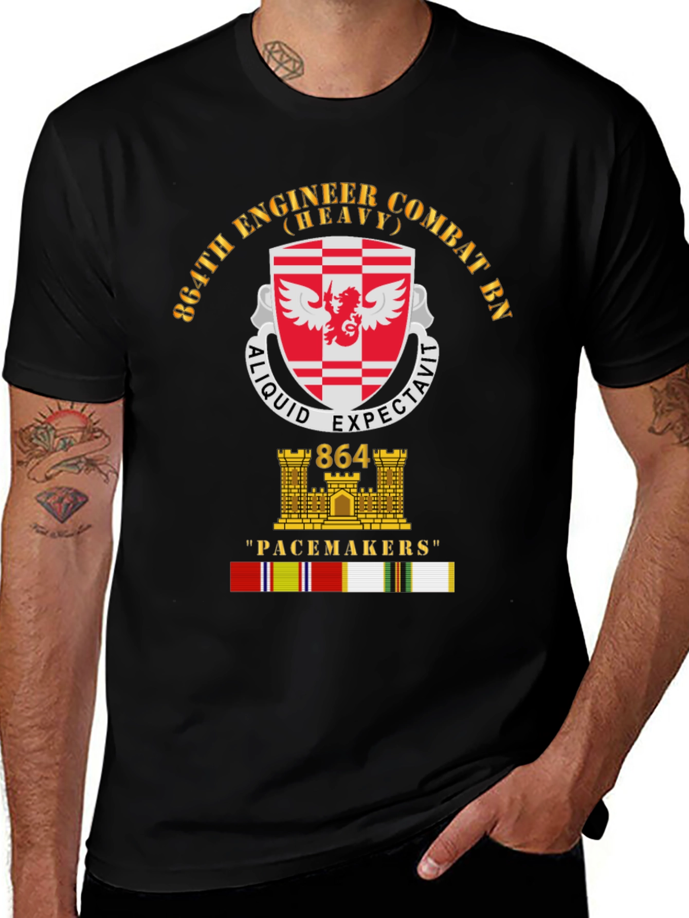 Variant 7 of 864th Engineer Combat BN T-Shirt