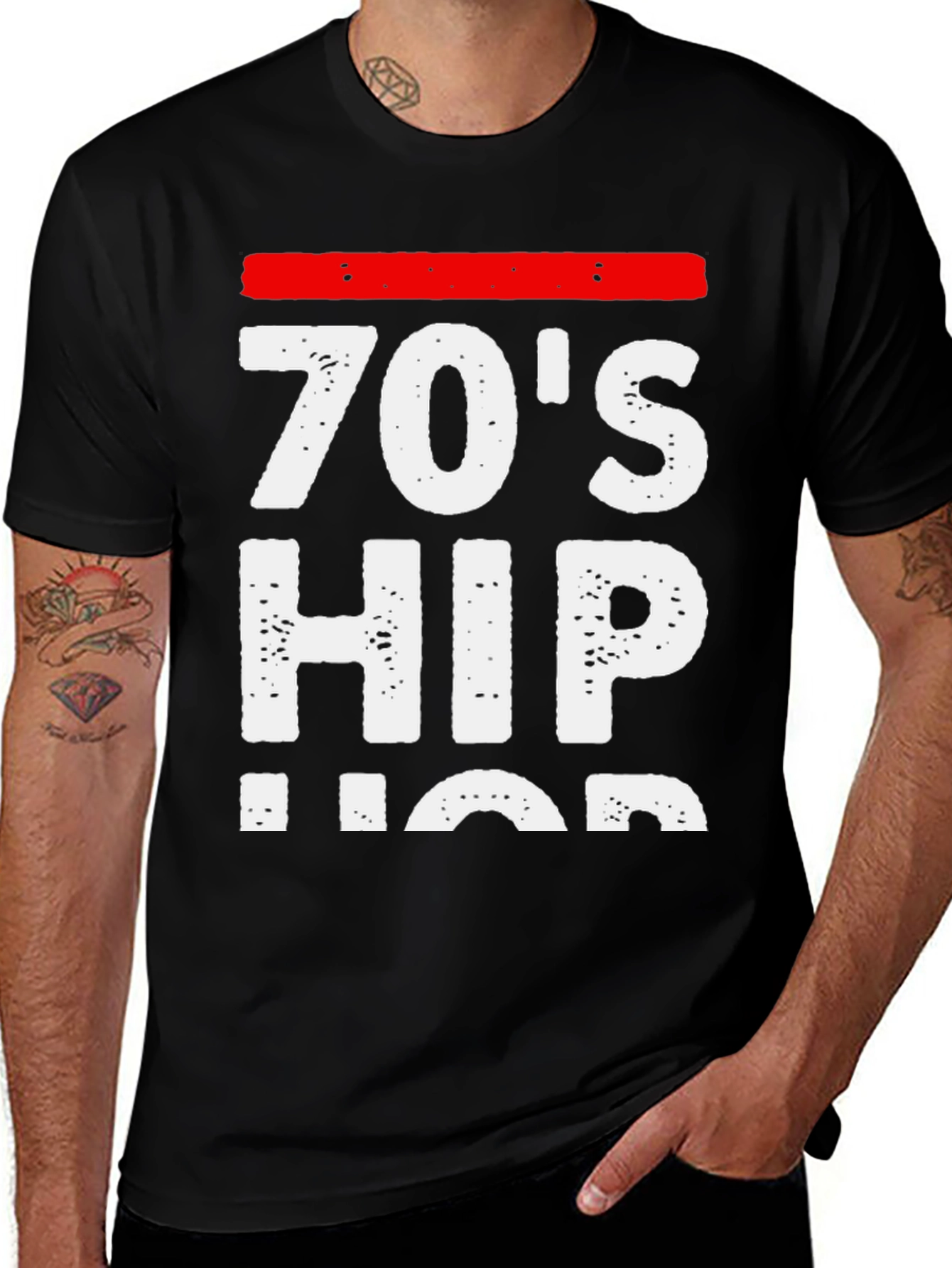 Variant 25 of 70's Hip Hop Graphic Tee - Retro Style