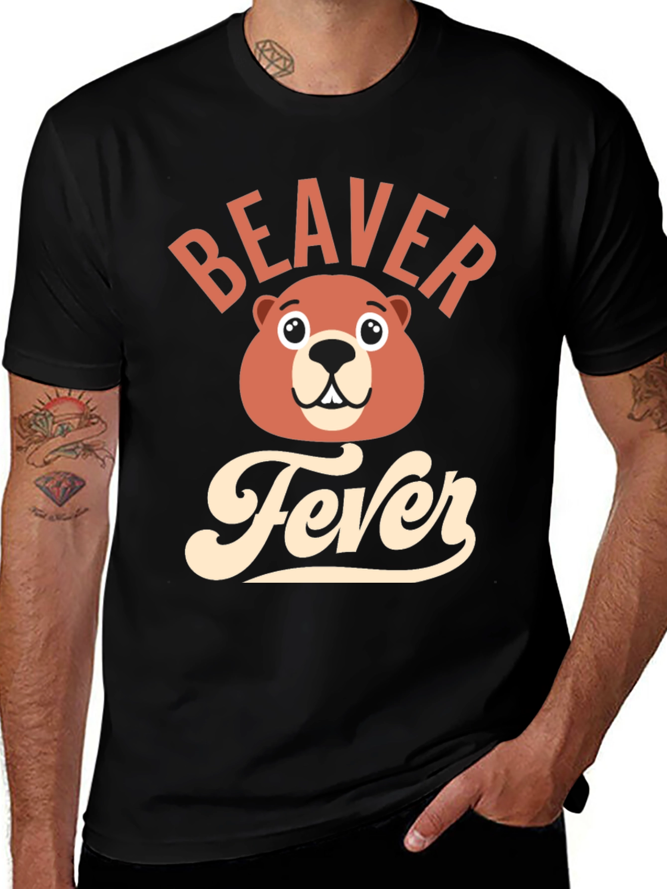 Variant 21 of Beaver Fever T-Shirt - Funny Cartoon Tee