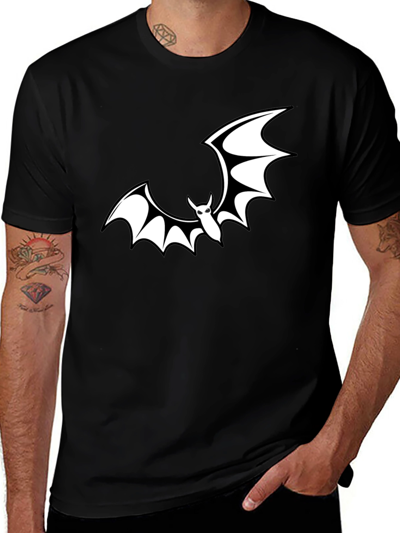 Variant 11 of Bat Graphic T-Shirt - Spooky Season Ready