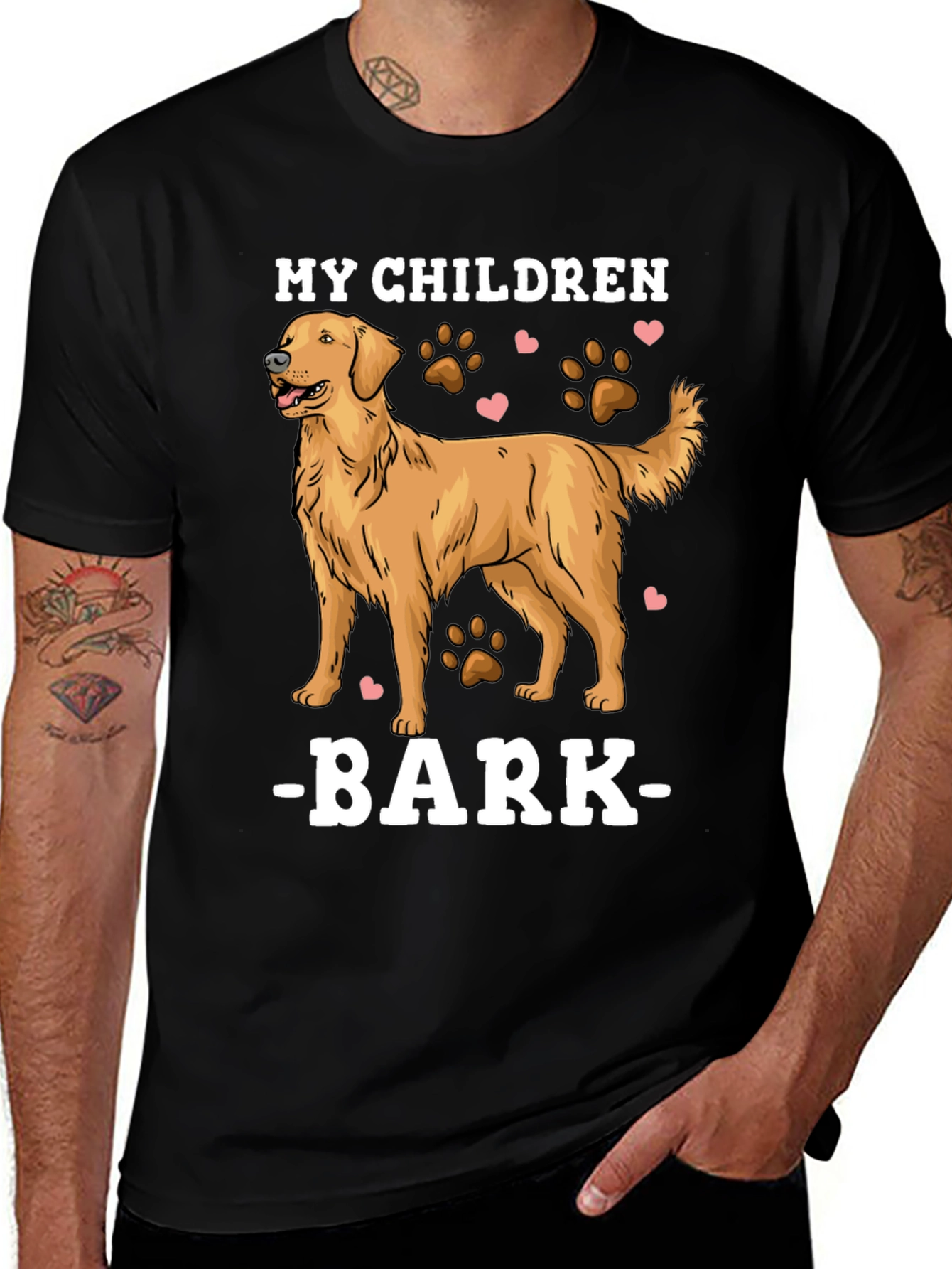 Variant 20 of My Children Bark - Dog Lover T-Shirt
