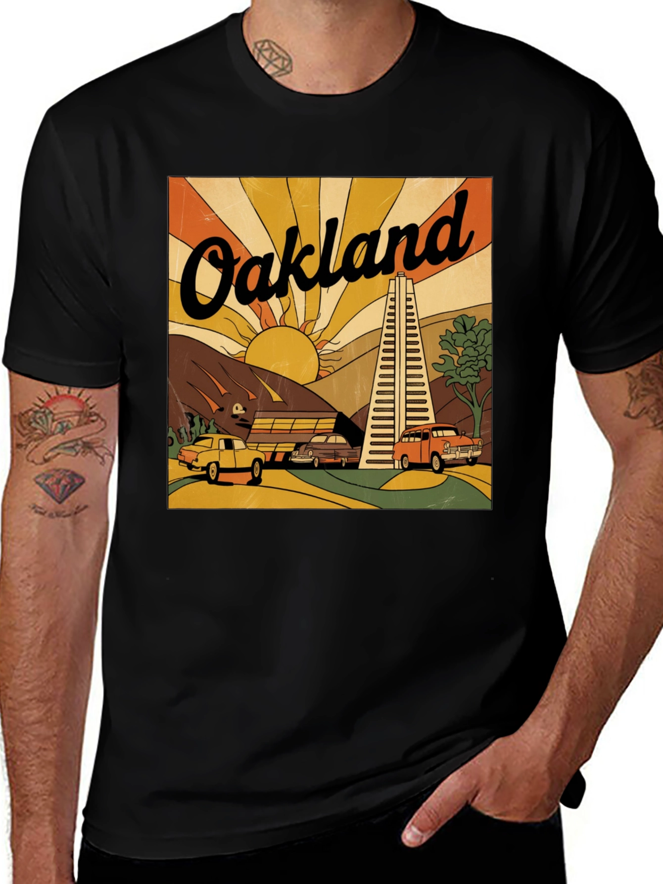 Retro Oakland T-Shirt - Vintage City Design