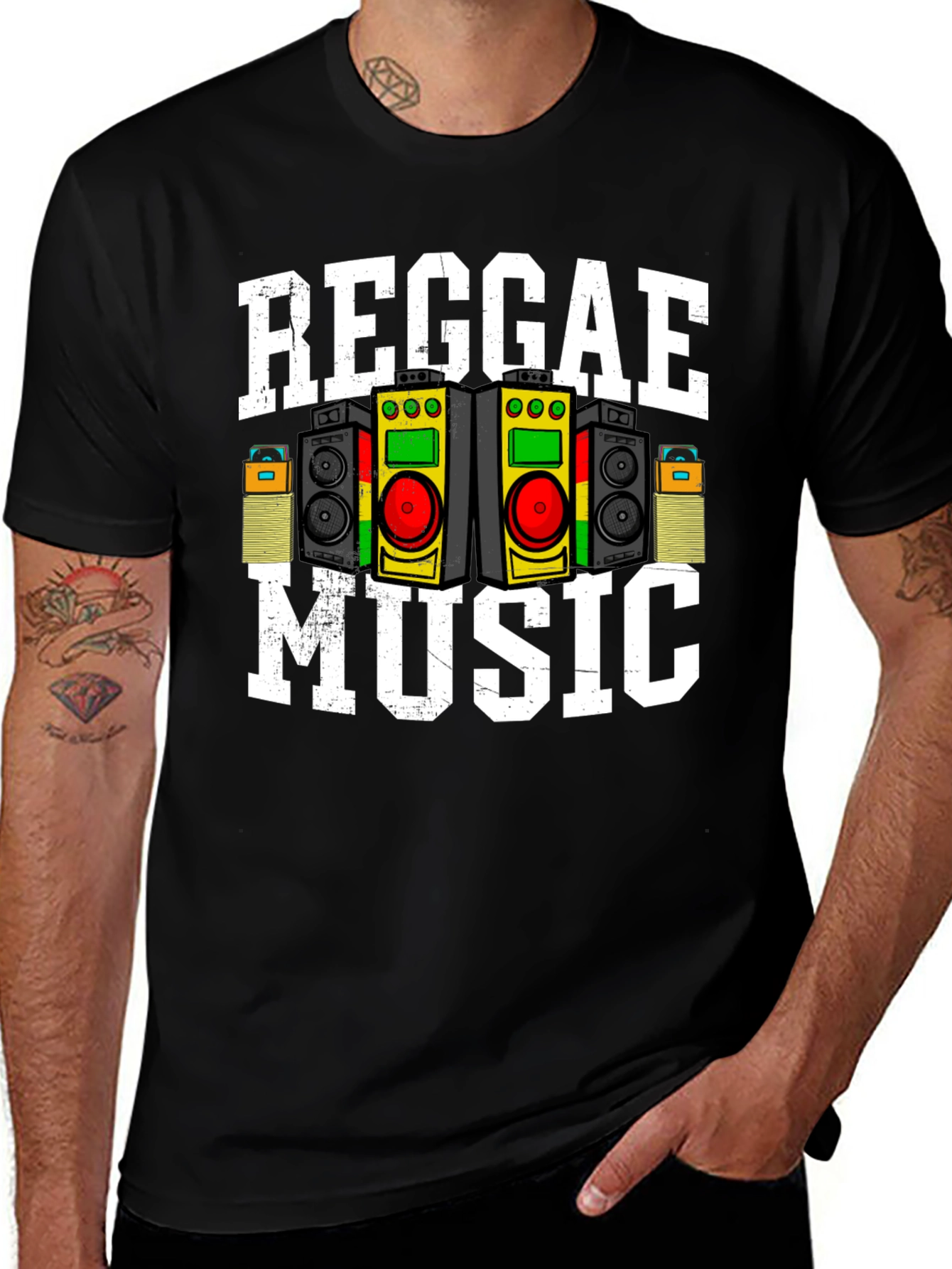 Variant 12 of Reggae Music Graphic Tee