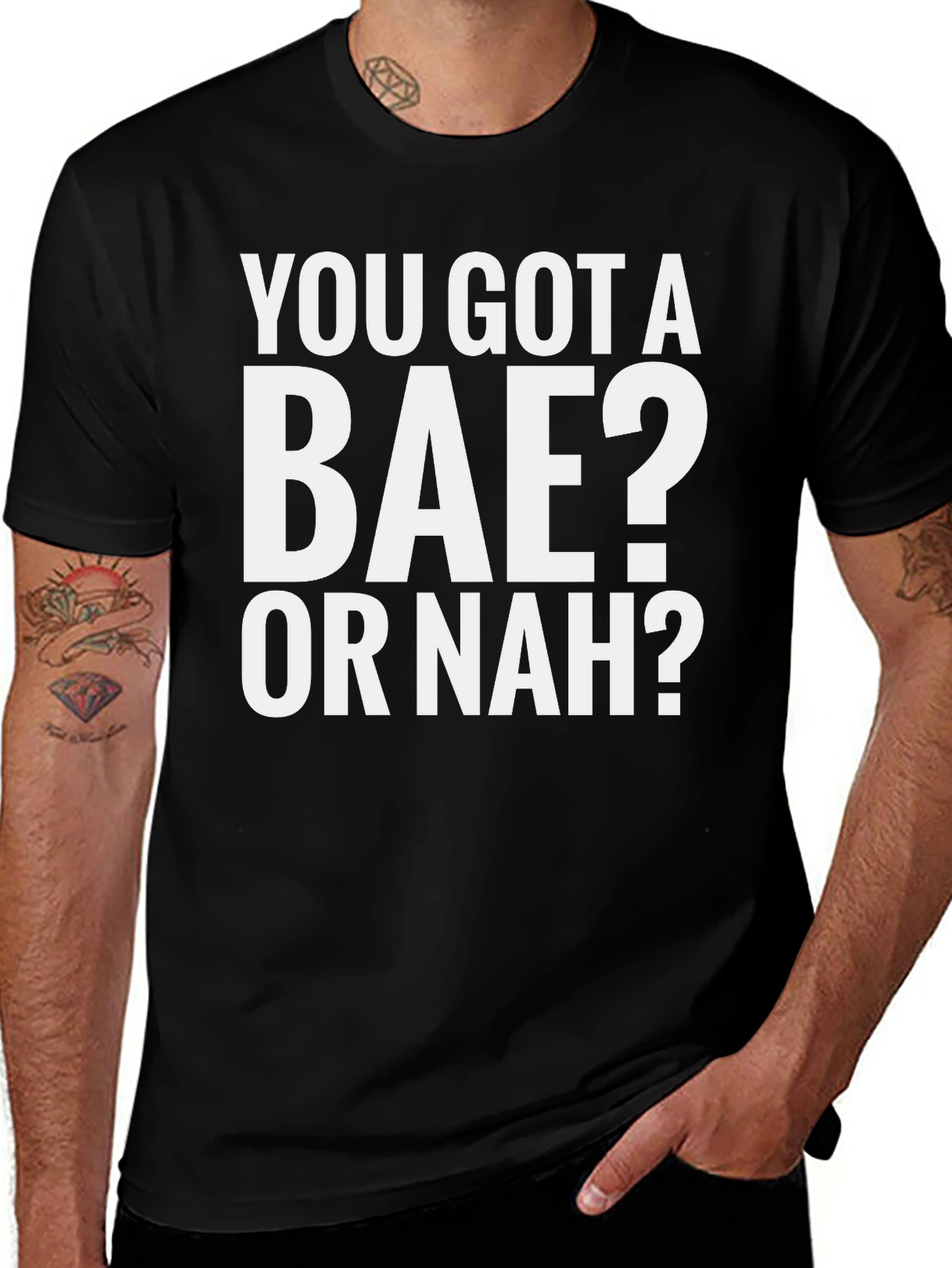 Variant 2 of You Got A Bae? Graphic T-Shirt - Casual Style