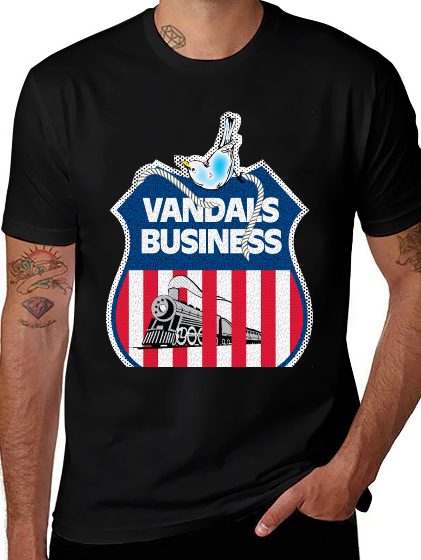 Variant 12 of Vandals Business Train Graphic Tee