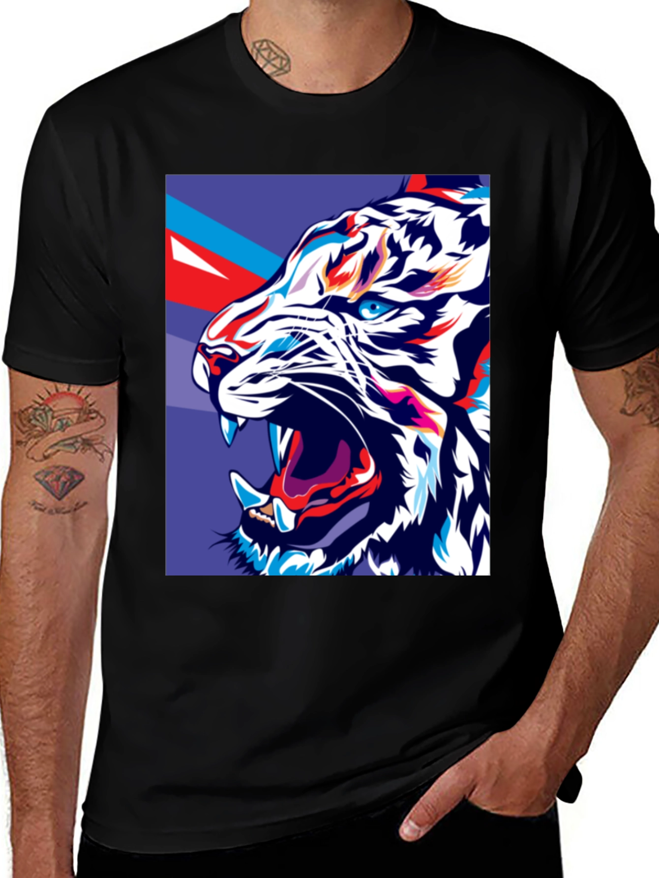 Variant 15 of Bold Tiger Graphic Tee - Fierce Style