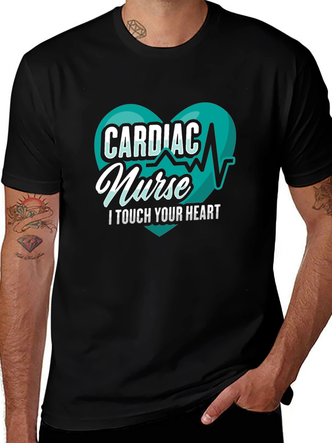 Cardiac Nurse T-Shirt - I Touch Your Heart Tee
